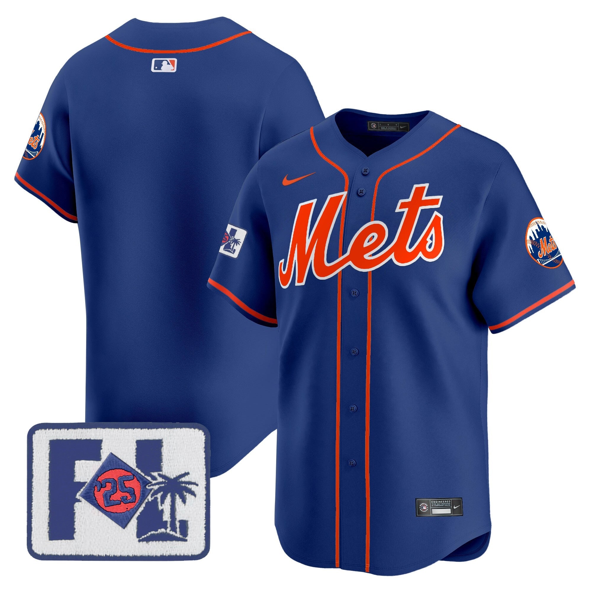 Men’s New York 2025 Spring Training Patch Vapor Premier Limited Jersey