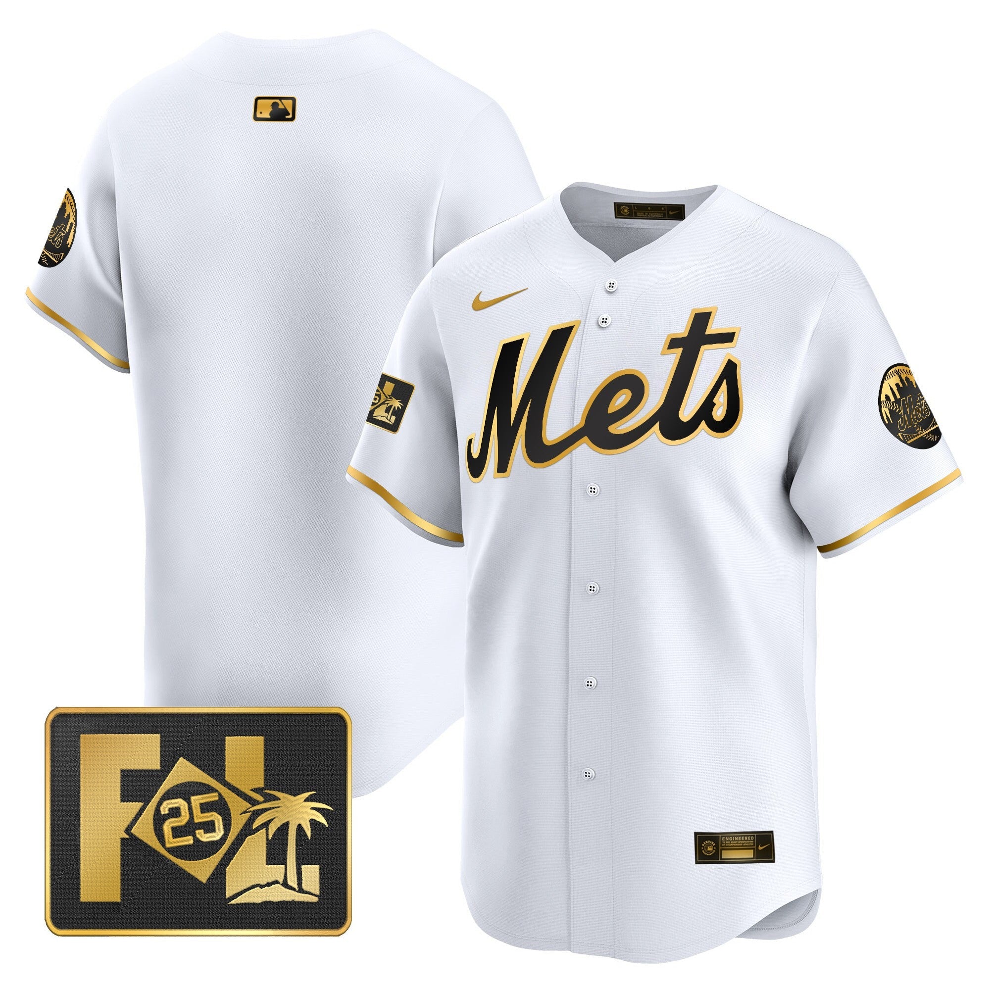 Men’s New York 2025 Spring Training Patch Vapor Premier Limited Jersey