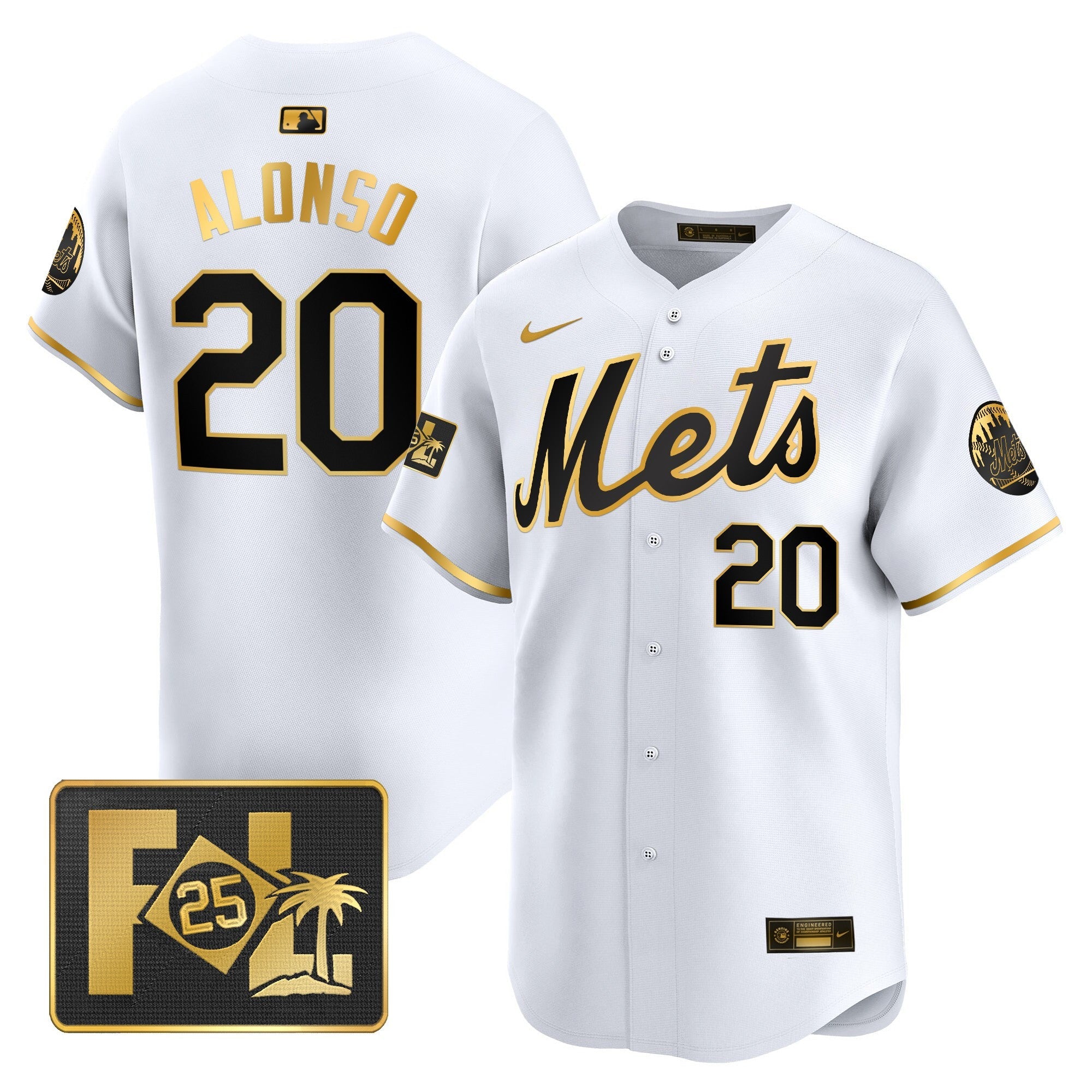 Men’s New York 2025 Spring Training Patch Vapor Premier Limited Jersey