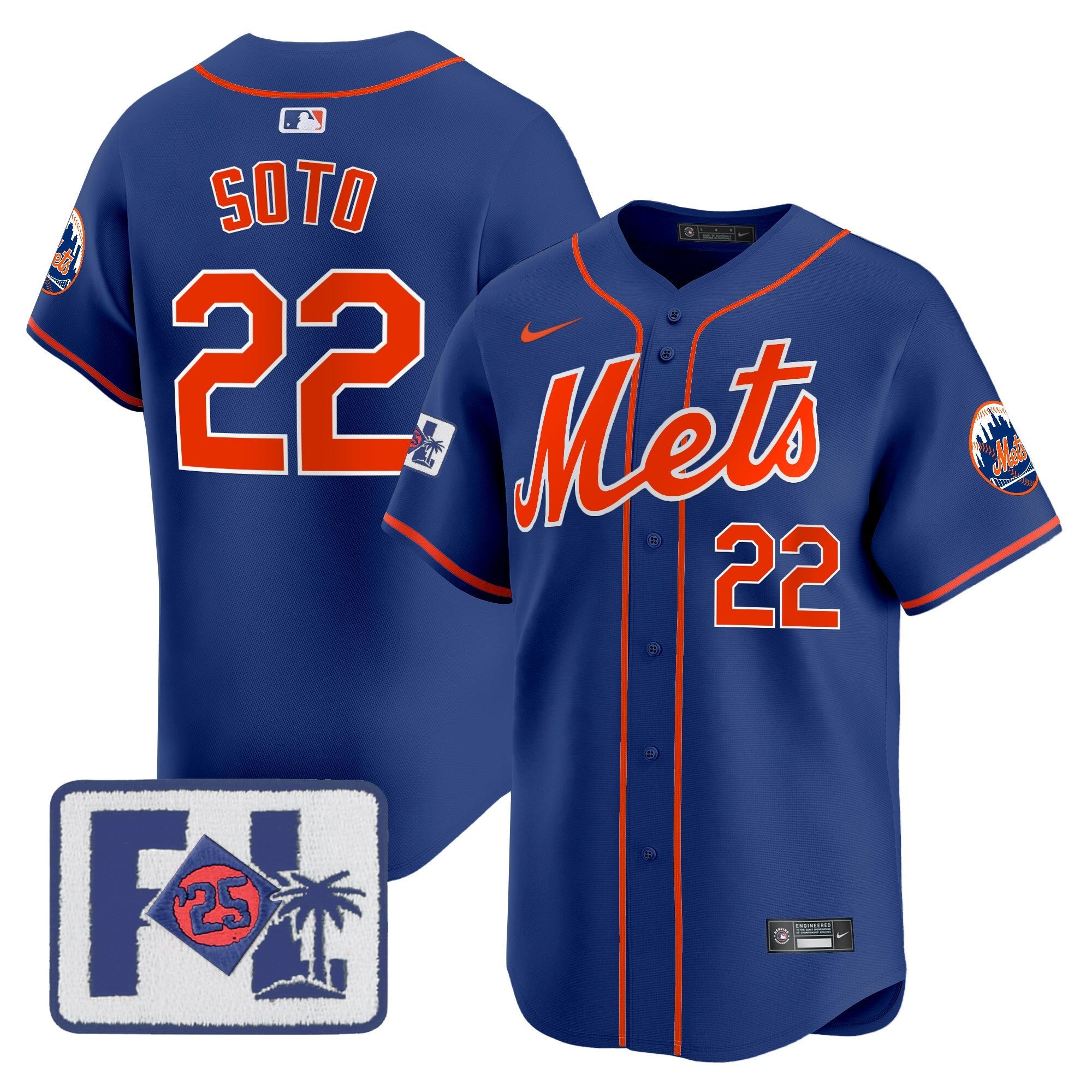 Men’s New York 2025 Spring Training Patch Vapor Premier Limited Jersey