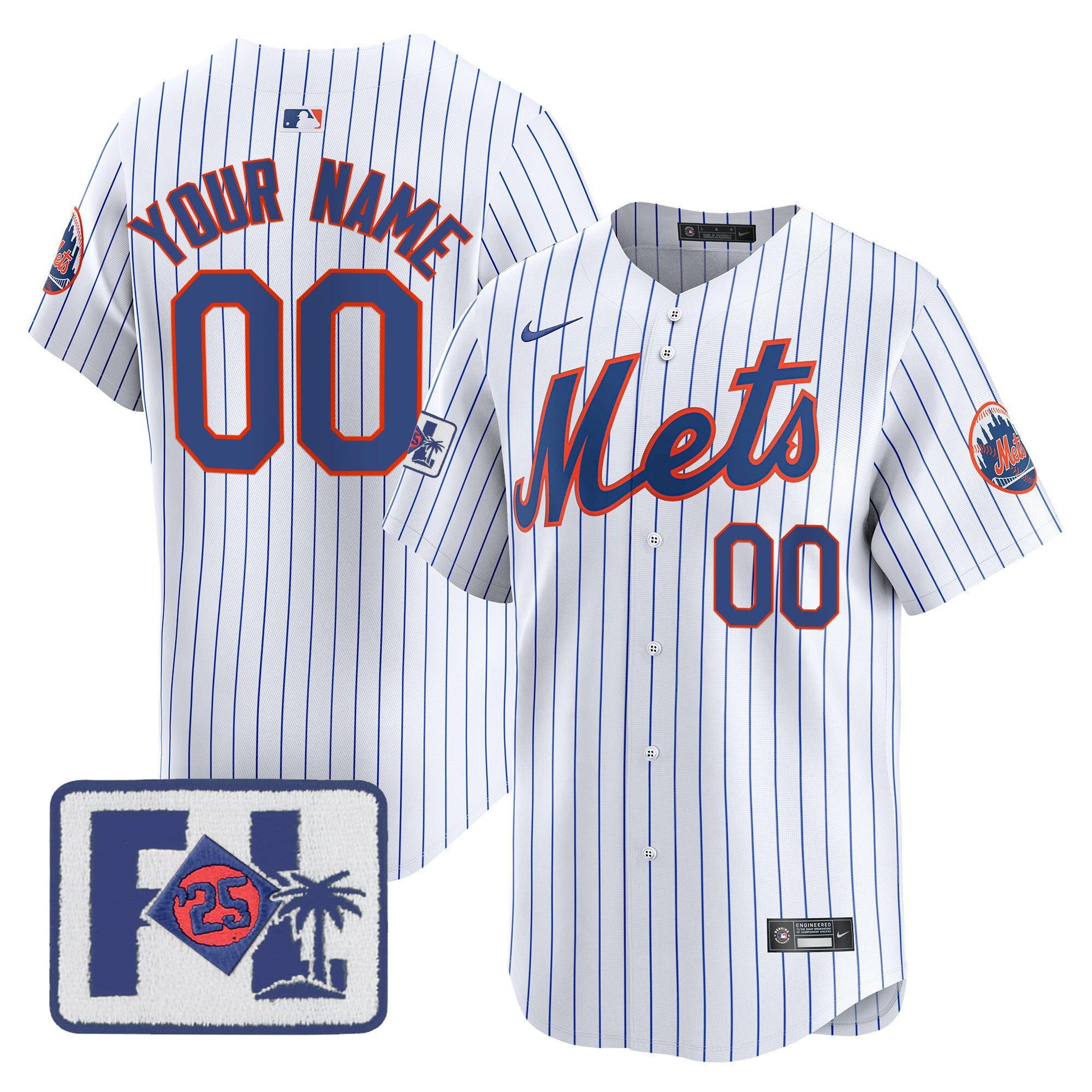 New York 2025 Spring Training Patch Vapor Premier Limited Custom Jersey