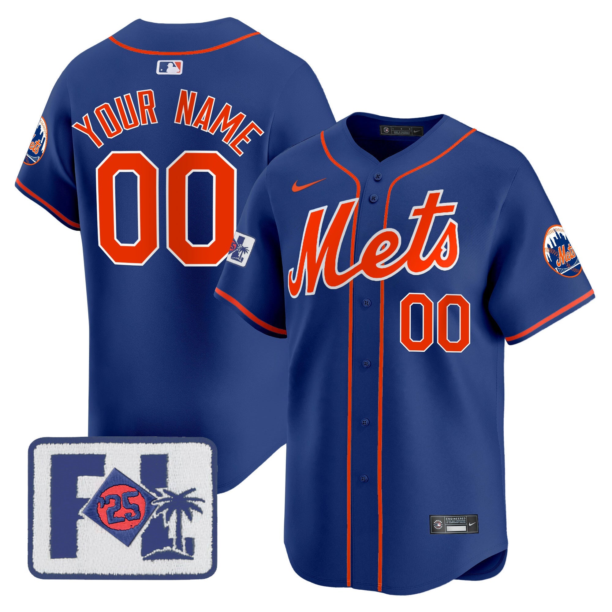 New York 2025 Spring Training Patch Vapor Premier Limited Custom Jersey