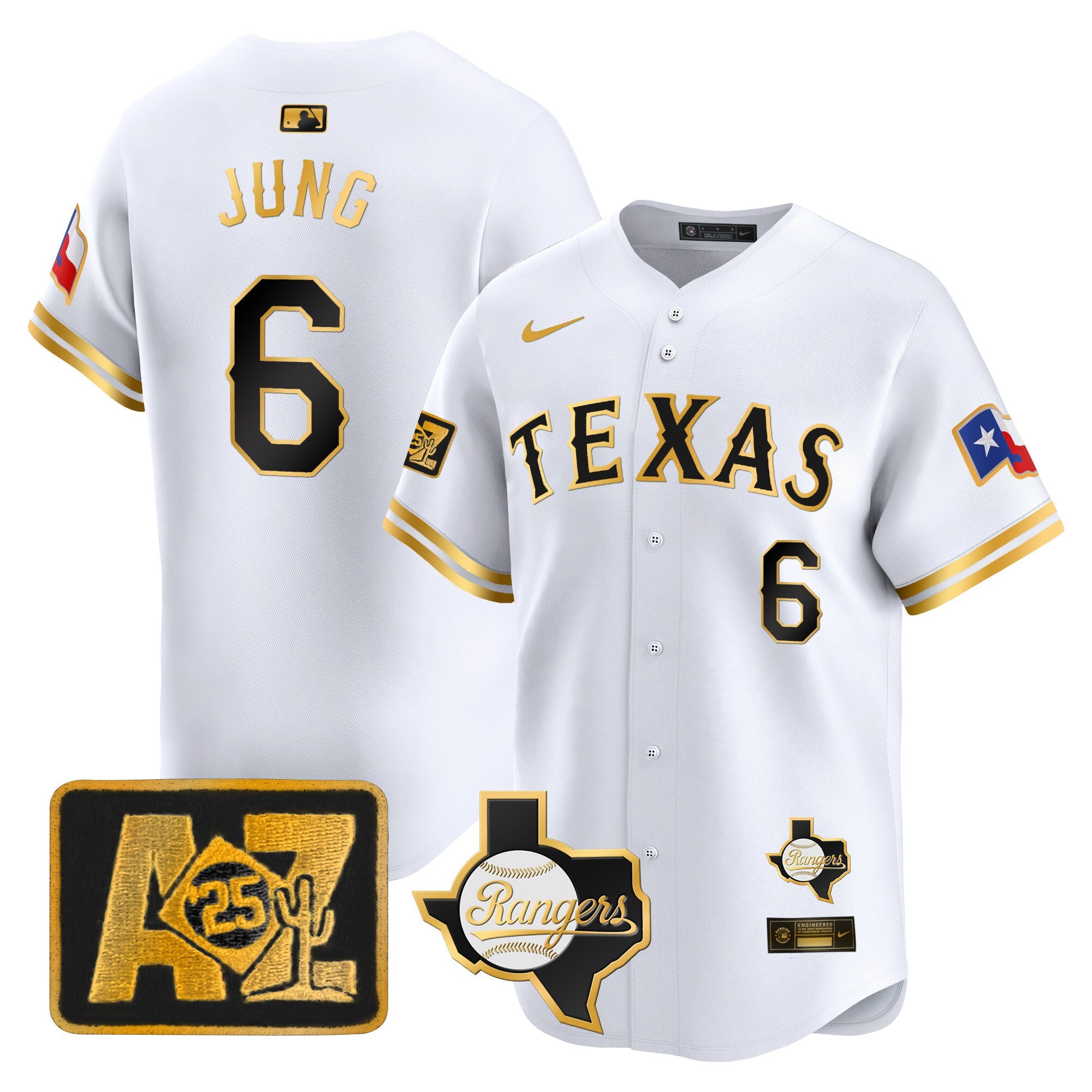 Men’s Texas 2025 Spring Training Patch Vapor Premier Limited Jersey