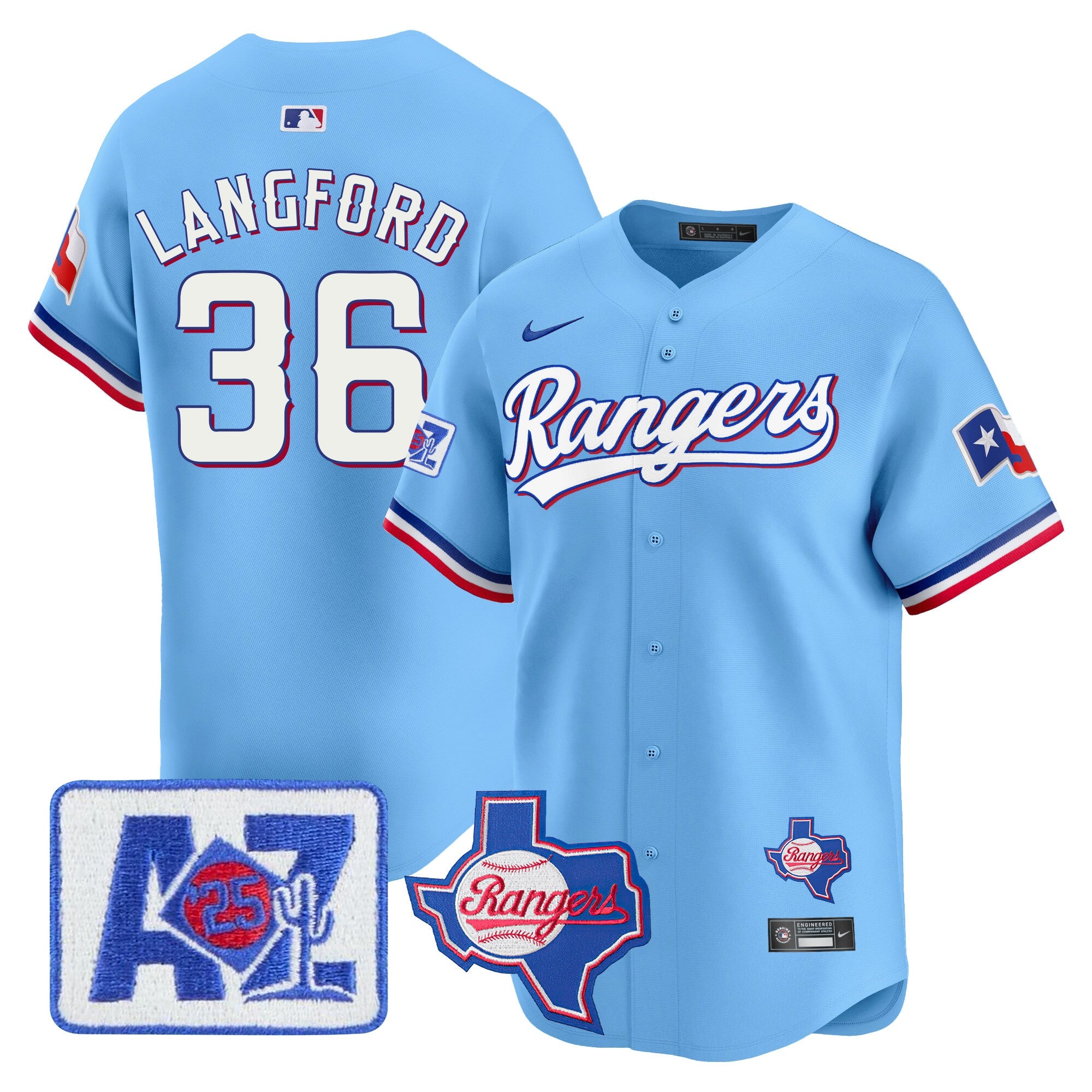 Men’s Texas 2025 Spring Training Patch Vapor Premier Limited Jersey
