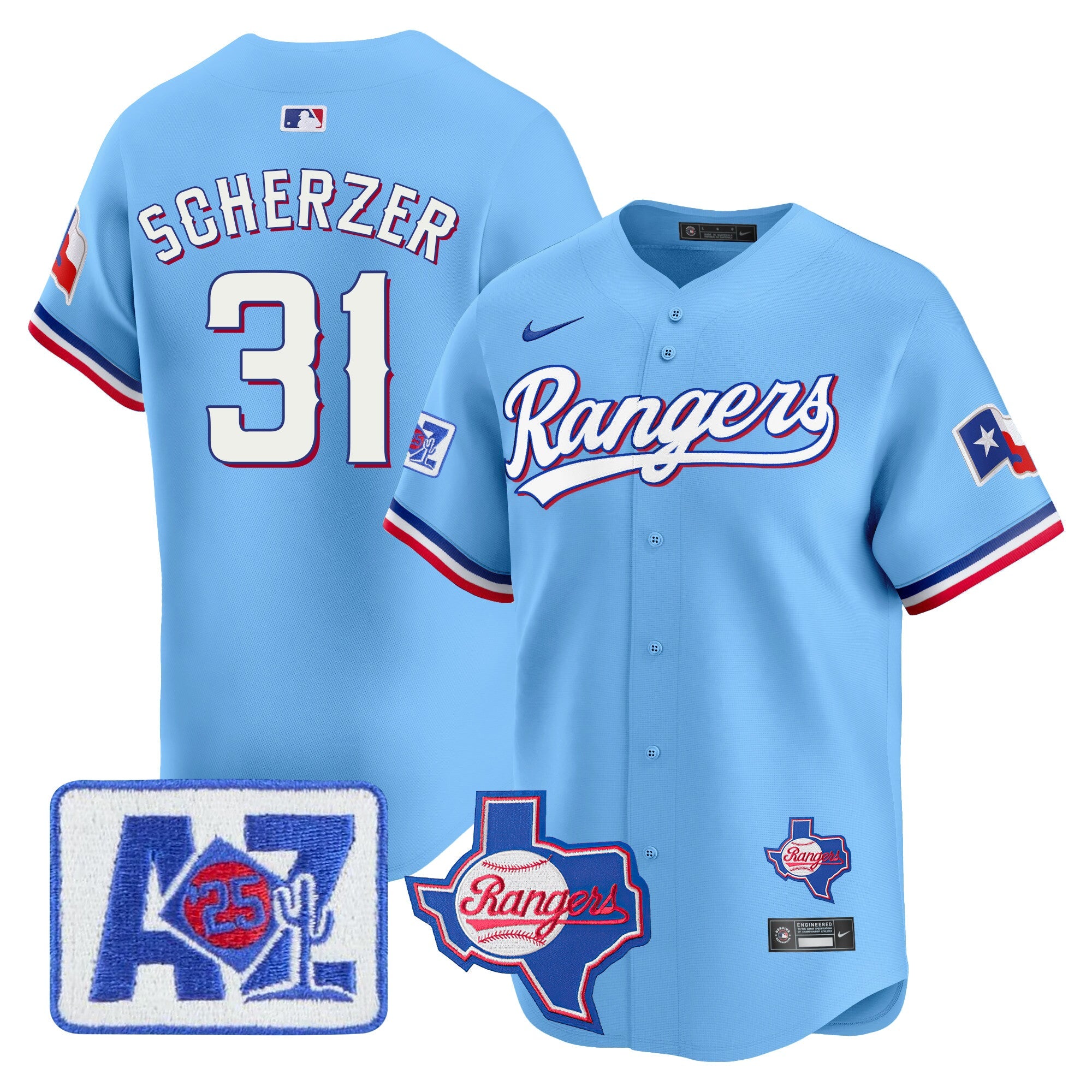 Men’s Texas 2025 Spring Training Patch Vapor Premier Limited Jersey