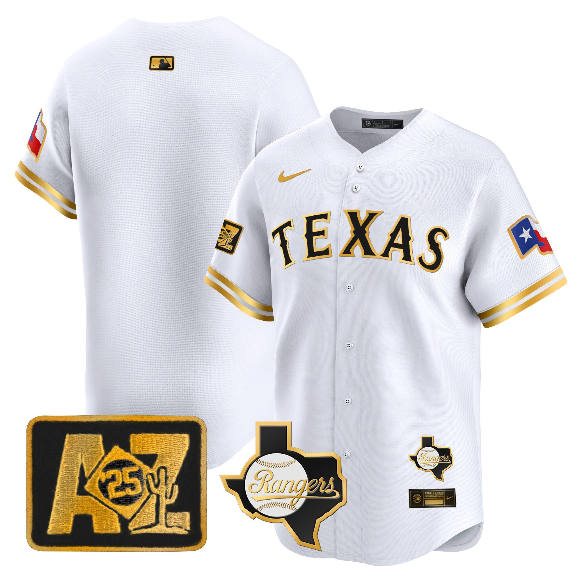Men’s Texas 2025 Spring Training Patch Vapor Premier Limited Jersey