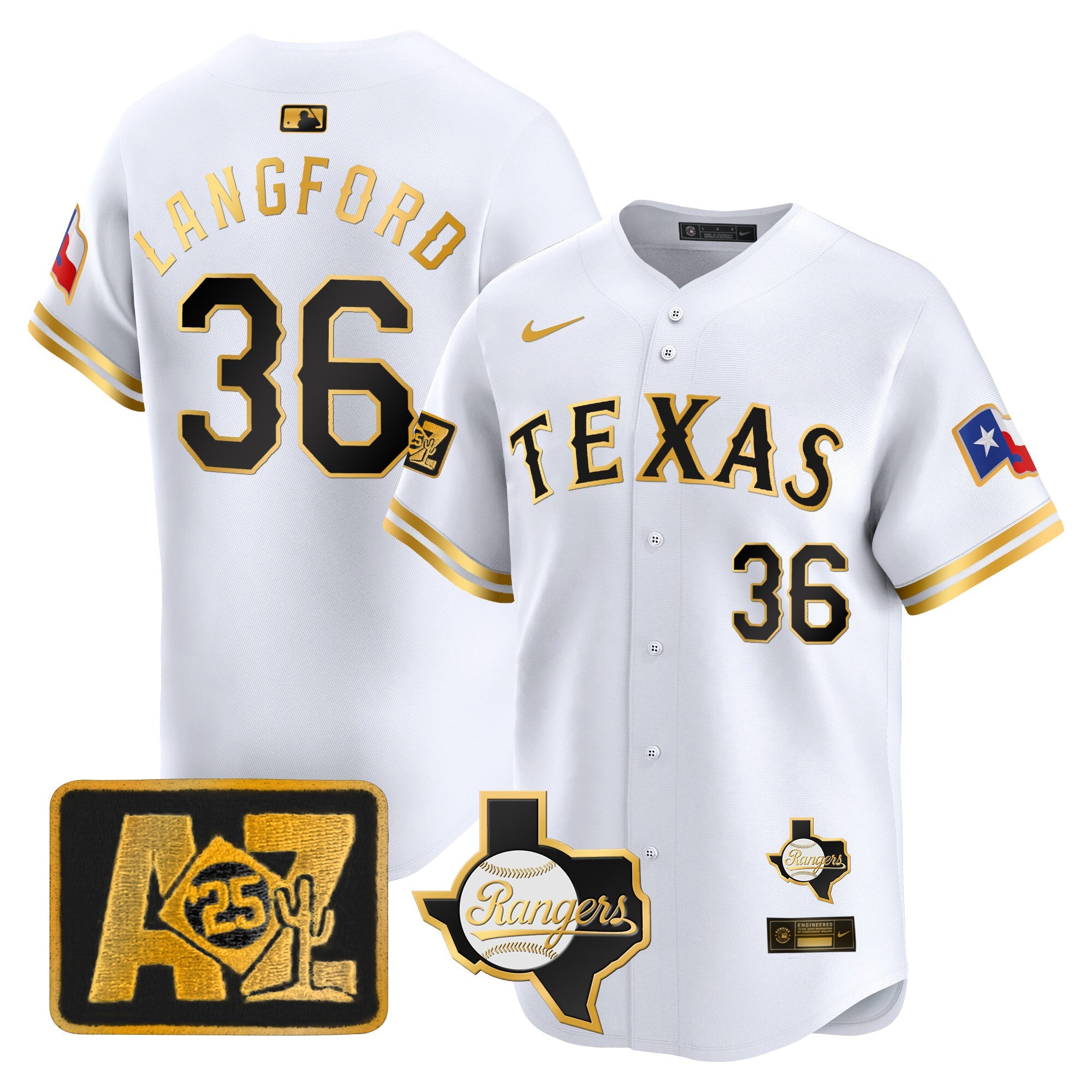 Men’s Texas 2025 Spring Training Patch Vapor Premier Limited Jersey