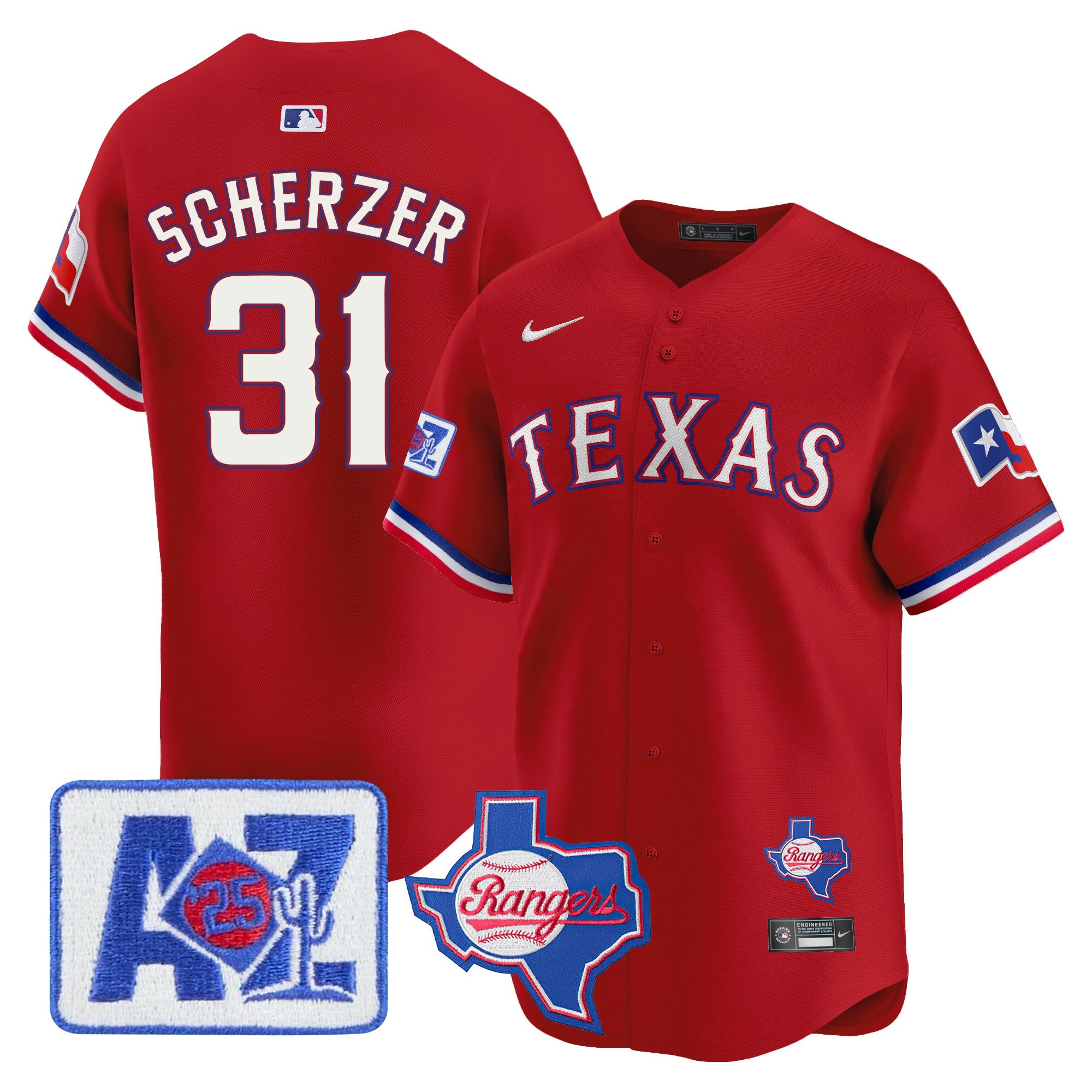 Men’s Texas 2025 Spring Training Patch Vapor Premier Limited Jersey