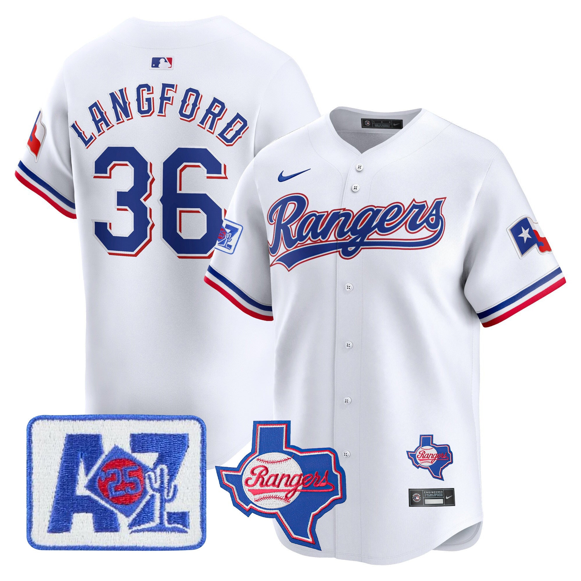 Men’s Texas 2025 Spring Training Patch Vapor Premier Limited Jersey