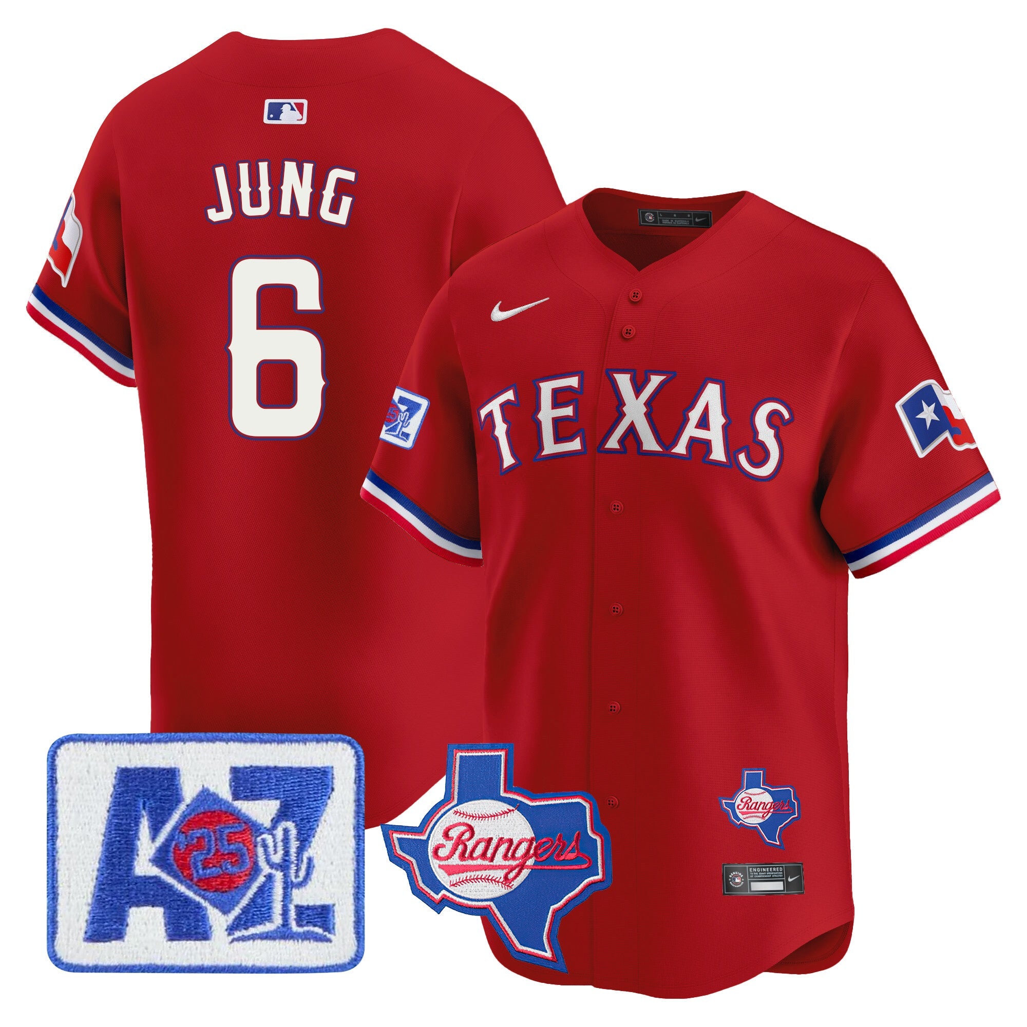 Men’s Texas 2025 Spring Training Patch Vapor Premier Limited Jersey