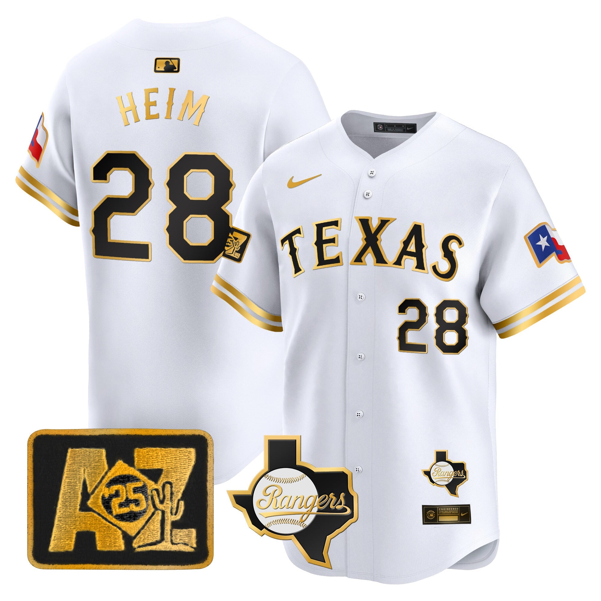 Men’s Texas 2025 Spring Training Patch Vapor Premier Limited Jersey