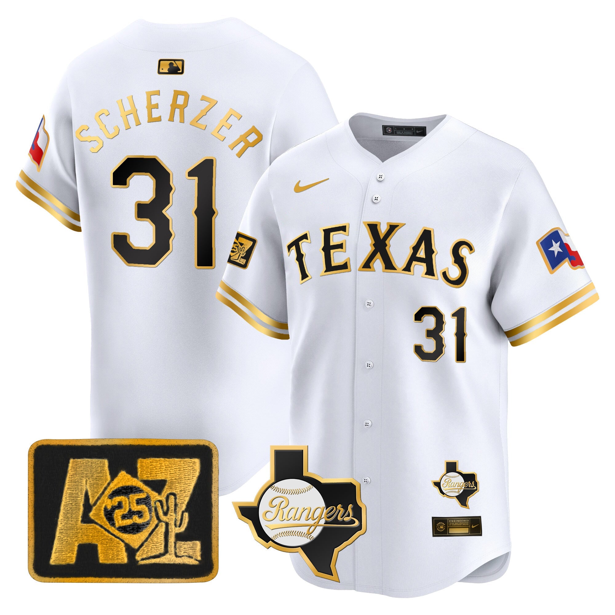 Men’s Texas 2025 Spring Training Patch Vapor Premier Limited Jersey