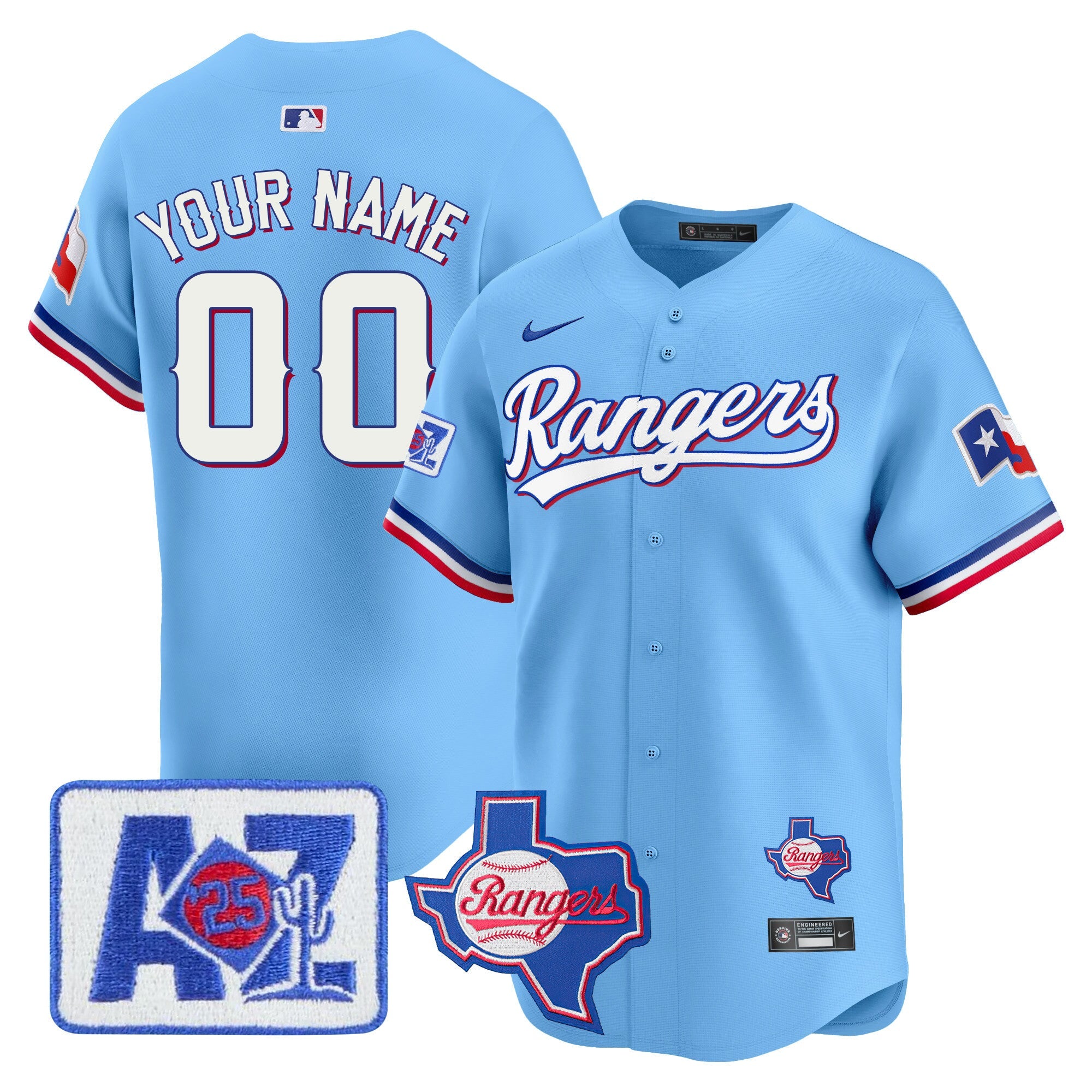 Texas 2025 Spring Training Patch Vapor Premier Limited Custom Jersey
