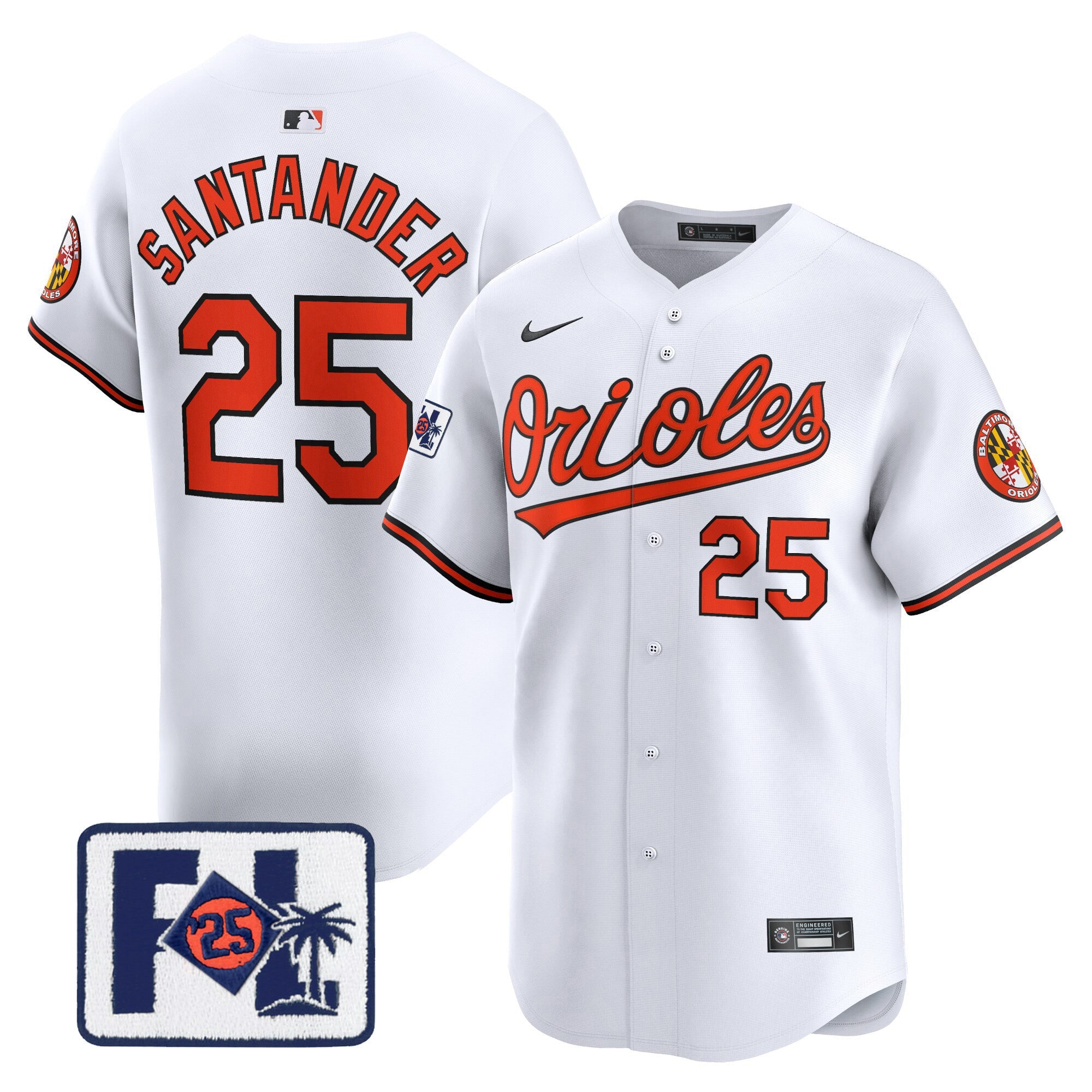 Men’s Baltimore 2025 Spring Training Patch Vapor Premier Limited Jersey