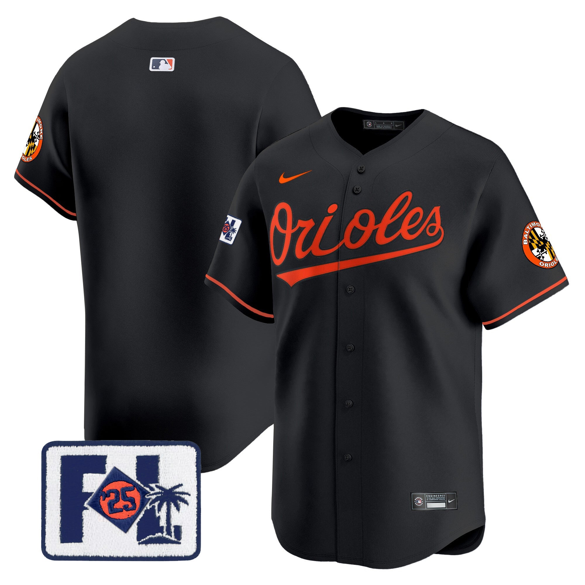 Men’s Baltimore 2025 Spring Training Patch Vapor Premier Limited Jersey