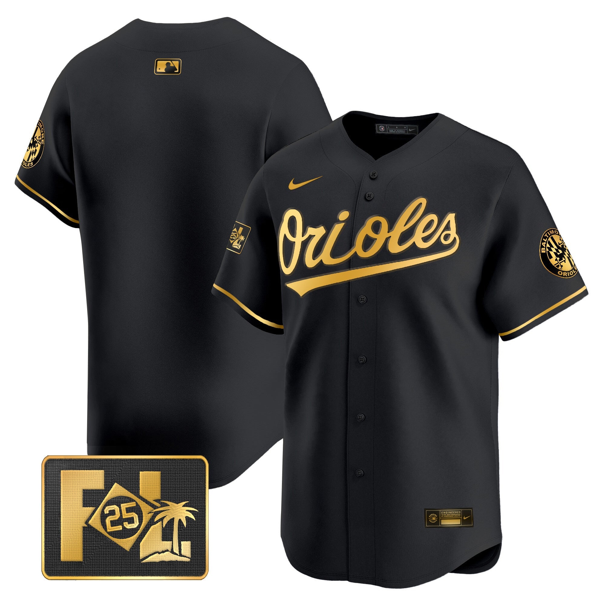 Men’s Baltimore 2025 Spring Training Patch Vapor Premier Limited Jersey