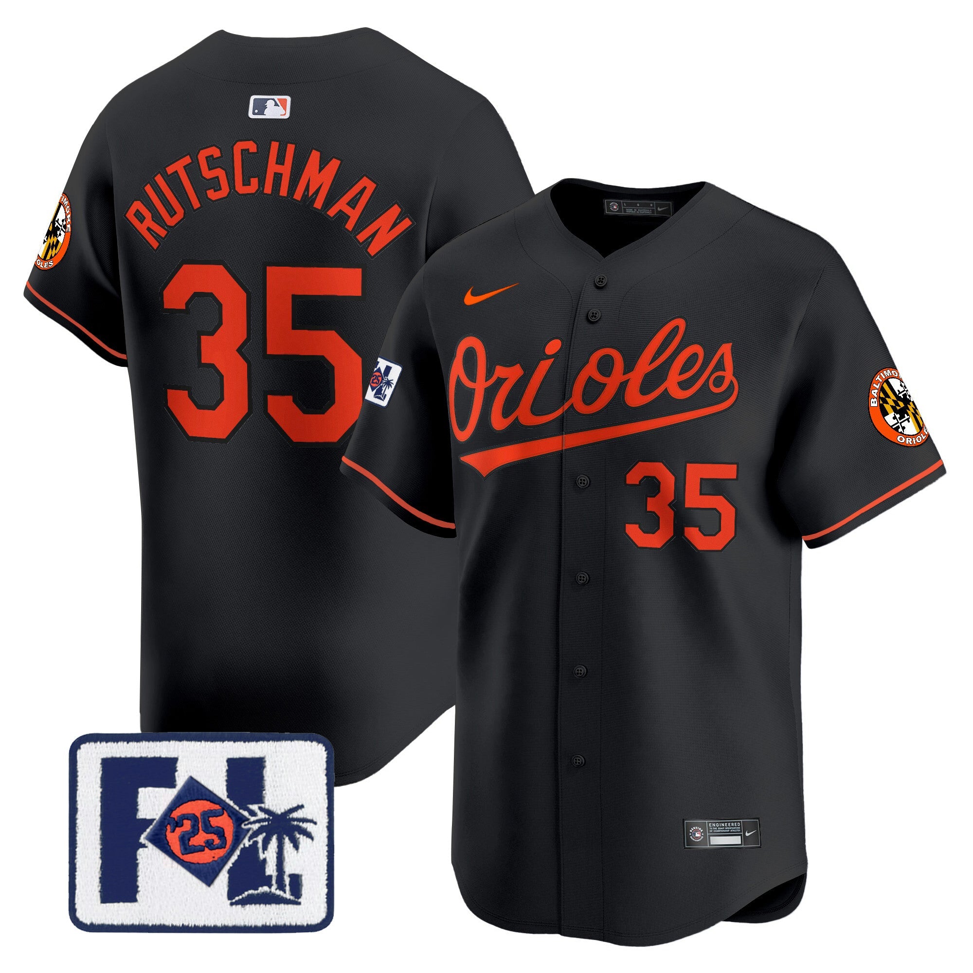 Men’s Baltimore 2025 Spring Training Patch Vapor Premier Limited Jersey