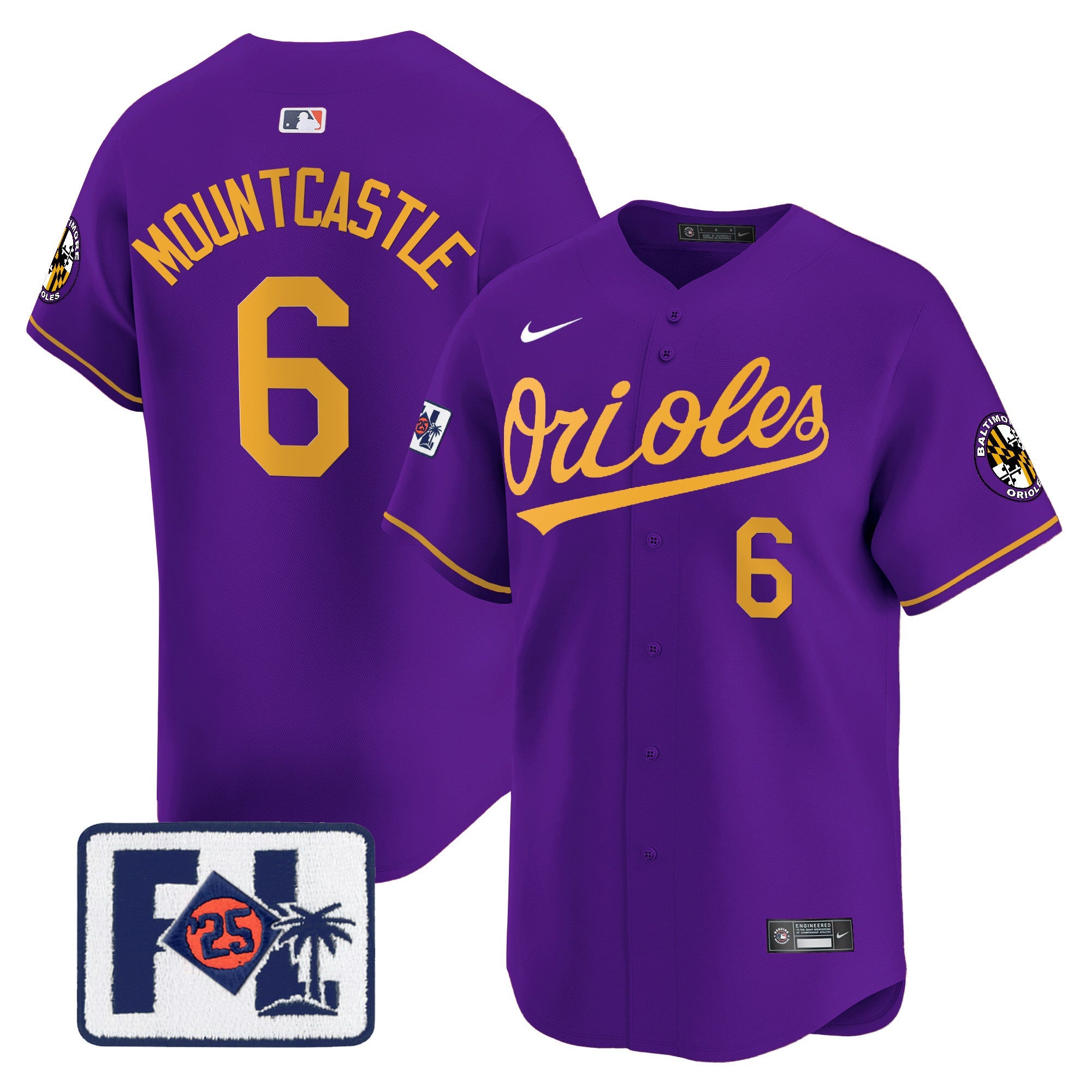 Men’s Baltimore 2025 Spring Training Patch Vapor Premier Limited Jersey