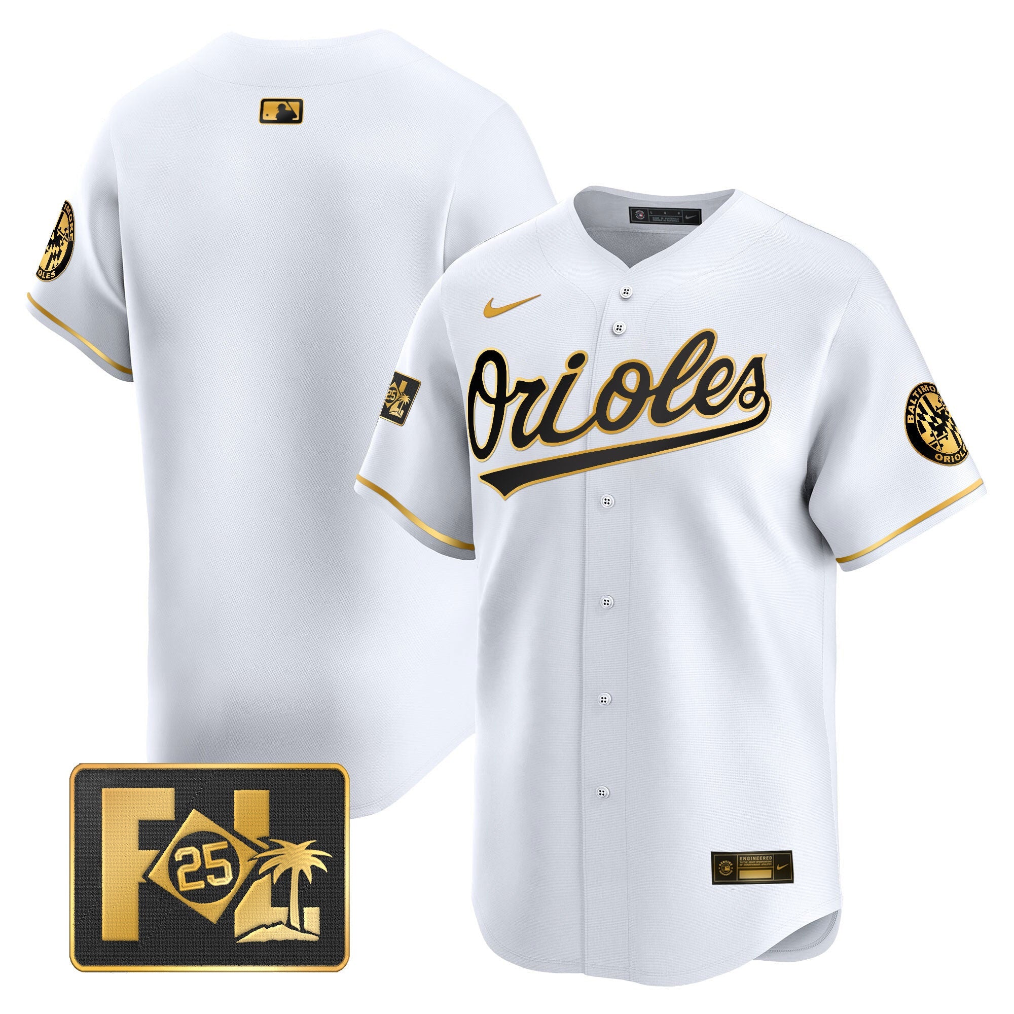 Men’s Baltimore 2025 Spring Training Patch Vapor Premier Limited Jersey