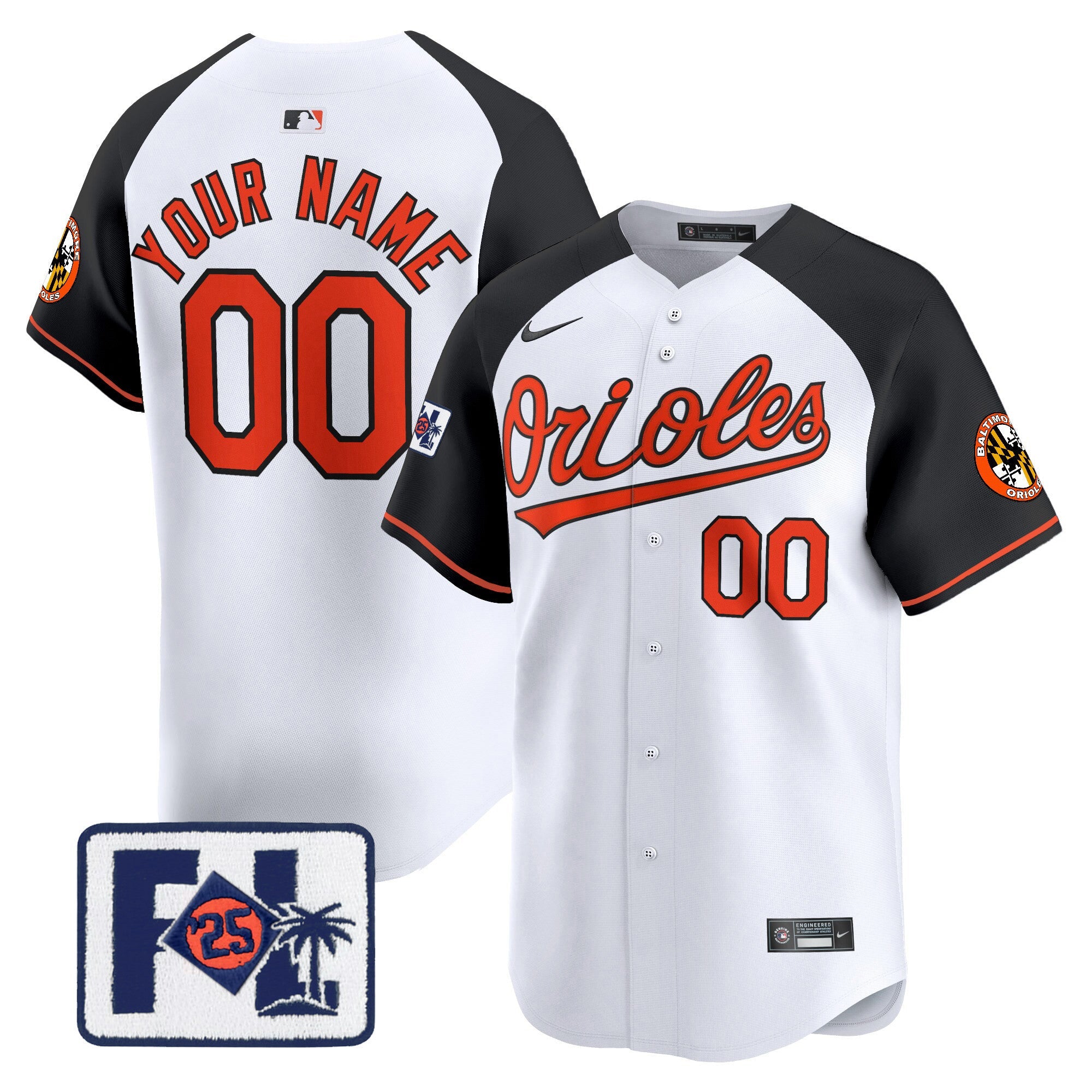 Baltimore 2025 Spring Training Patch Vapor Premier Limited Custom Jersey