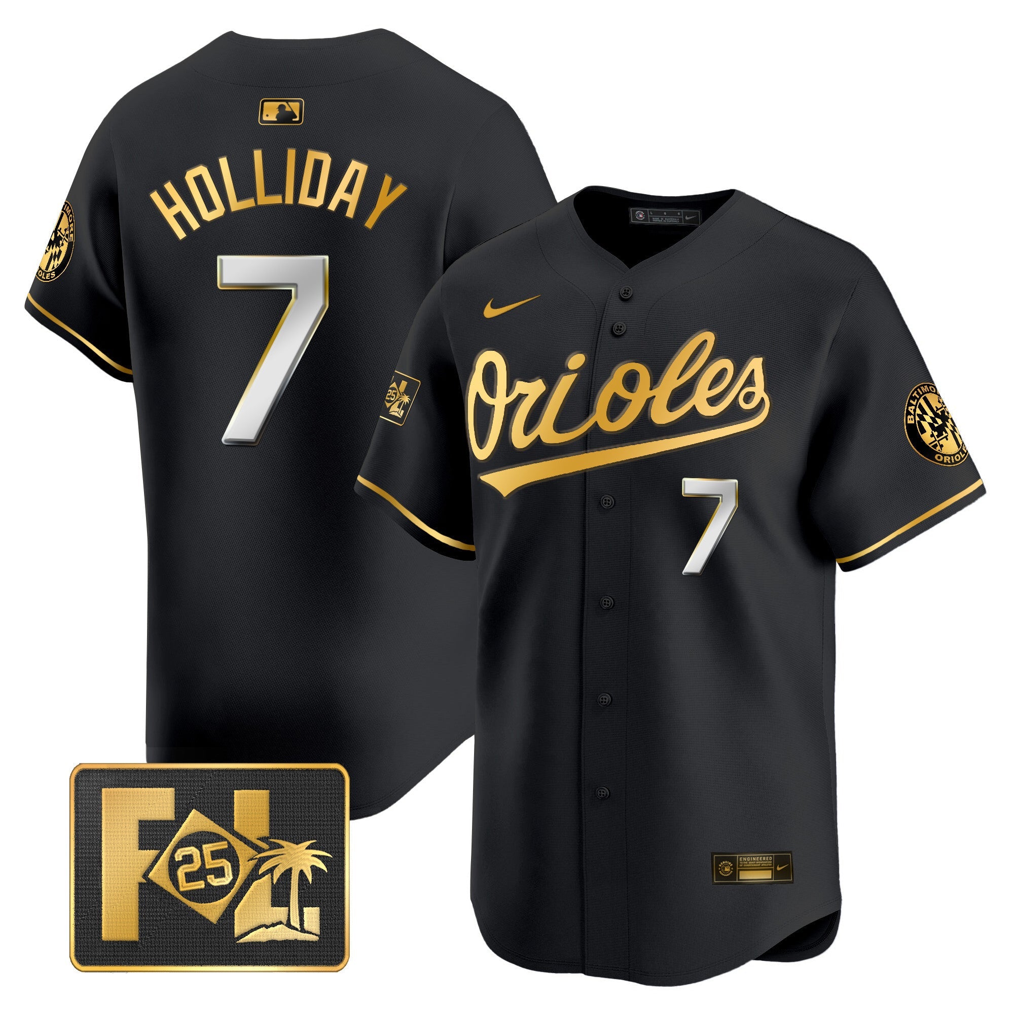 Men’s Baltimore 2025 Spring Training Patch Vapor Premier Limited Jersey