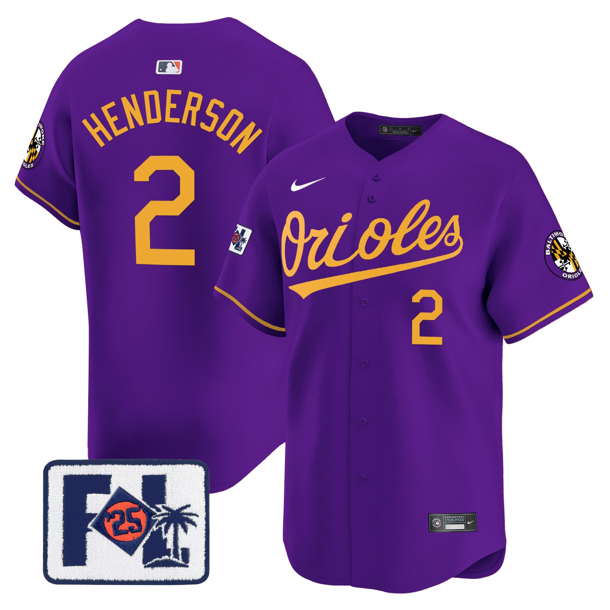 Men’s Baltimore 2025 Spring Training Patch Vapor Premier Limited Jersey
