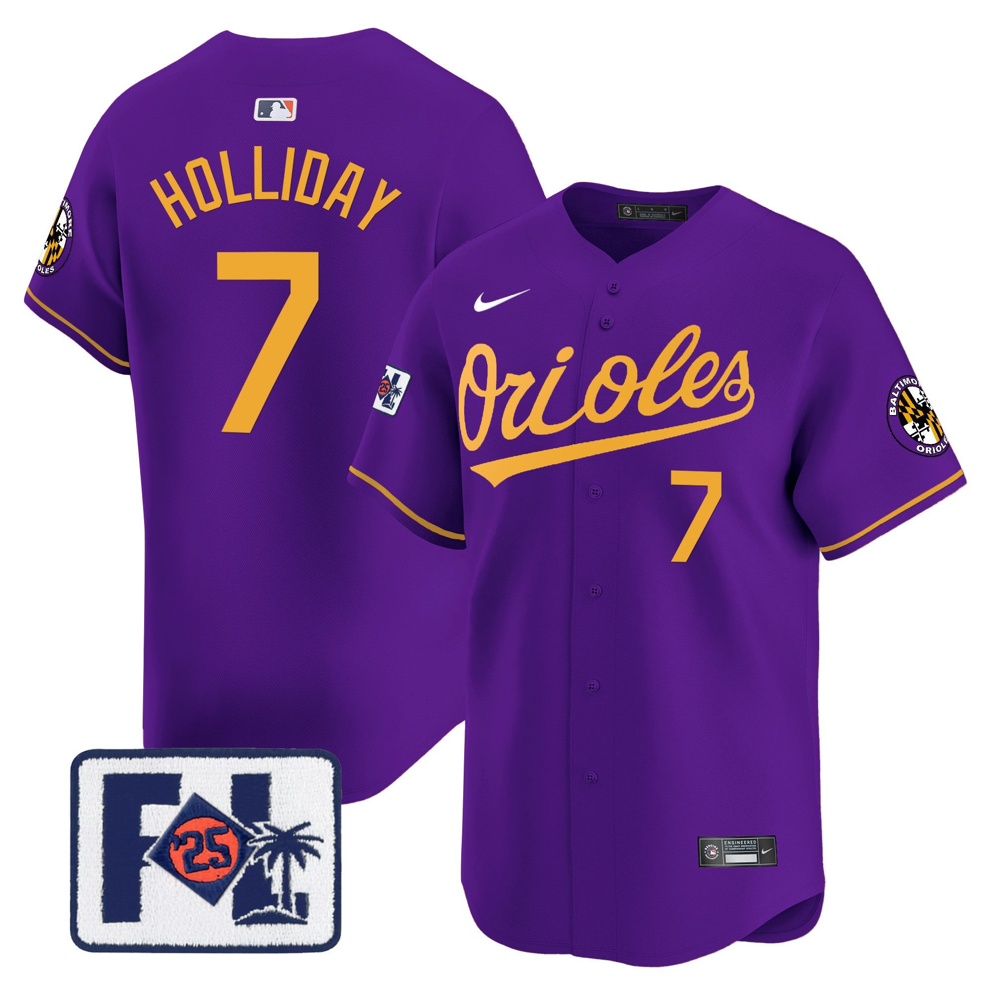 Men’s Baltimore 2025 Spring Training Patch Vapor Premier Limited Jersey