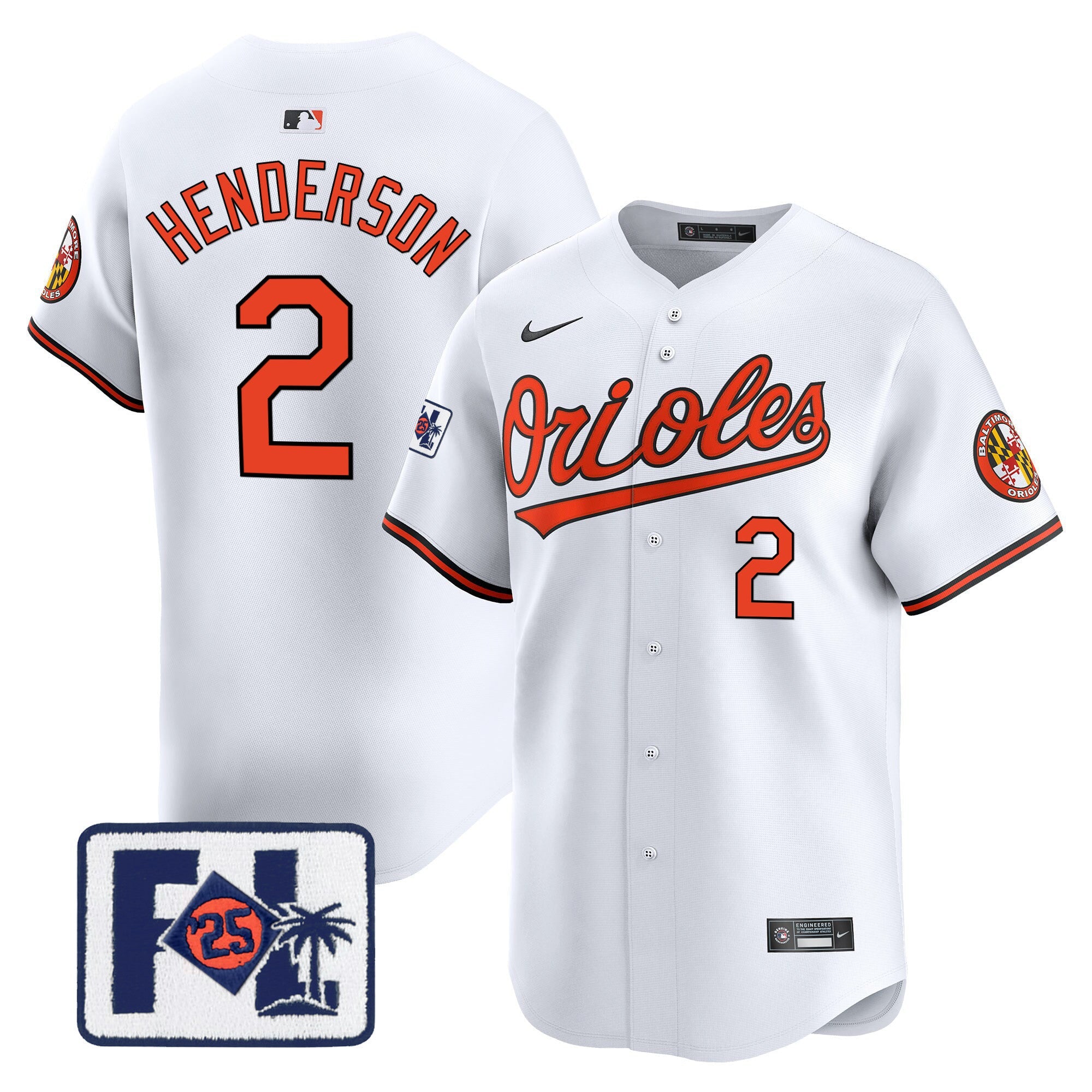 Men’s Baltimore 2025 Spring Training Patch Vapor Premier Limited Jersey
