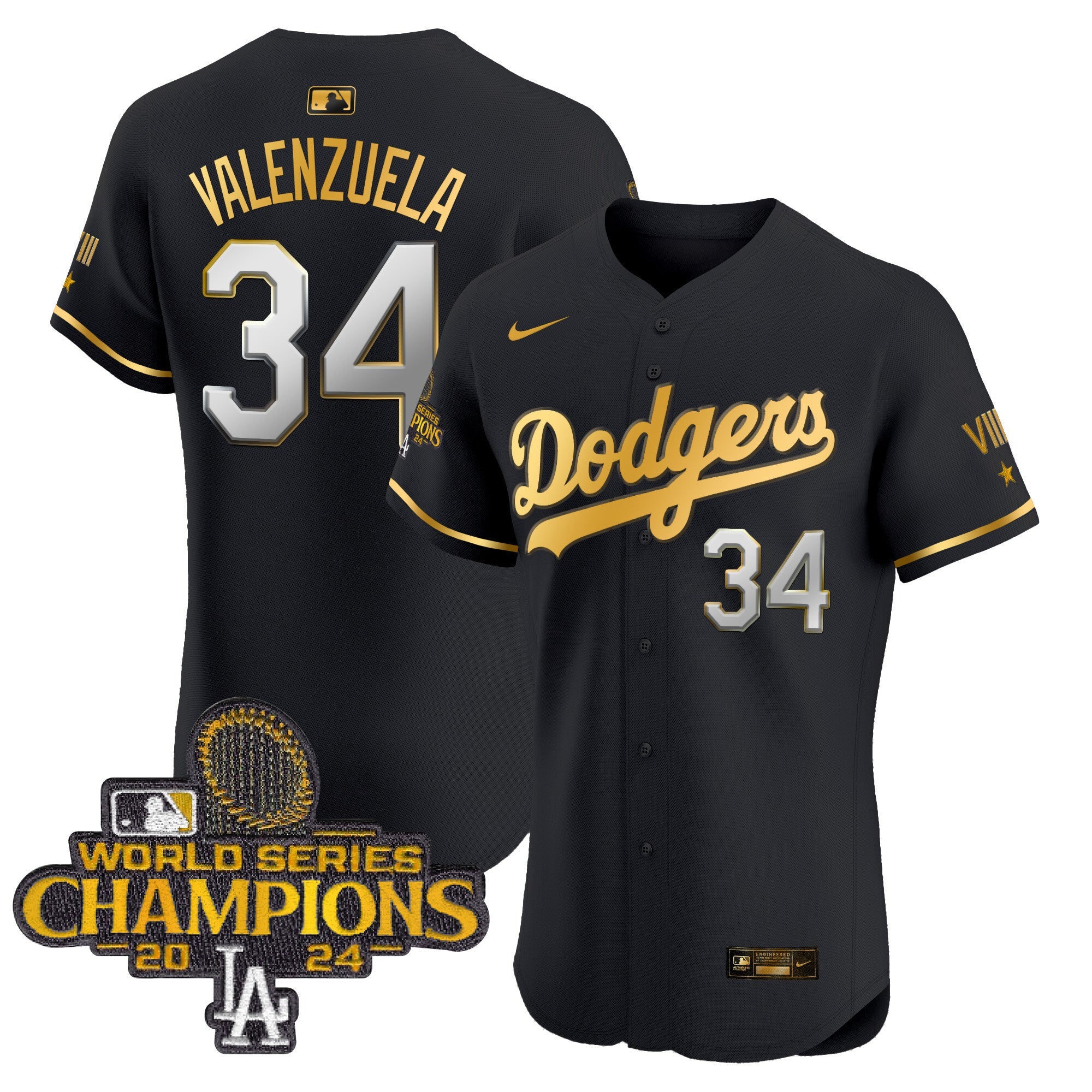 Men’s 2024 World Series Champions Gold Trim Vapor Premier Elite Jersey V3