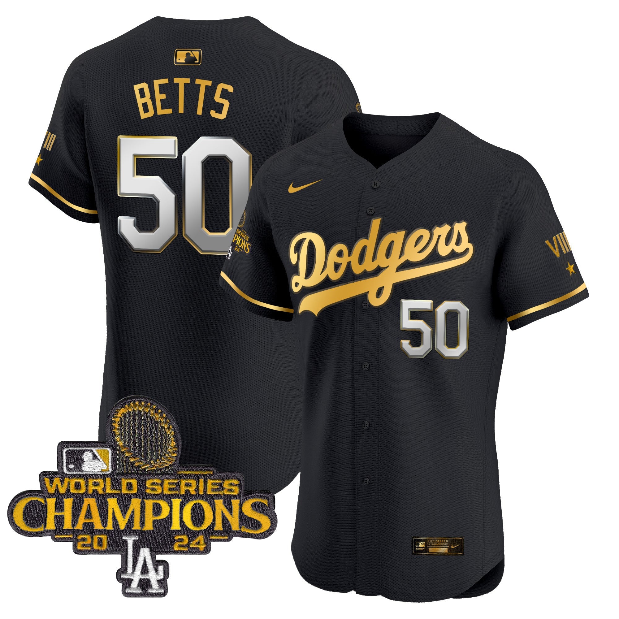 Men’s 2024 World Series Champions Gold Trim Vapor Premier Elite Jersey V3