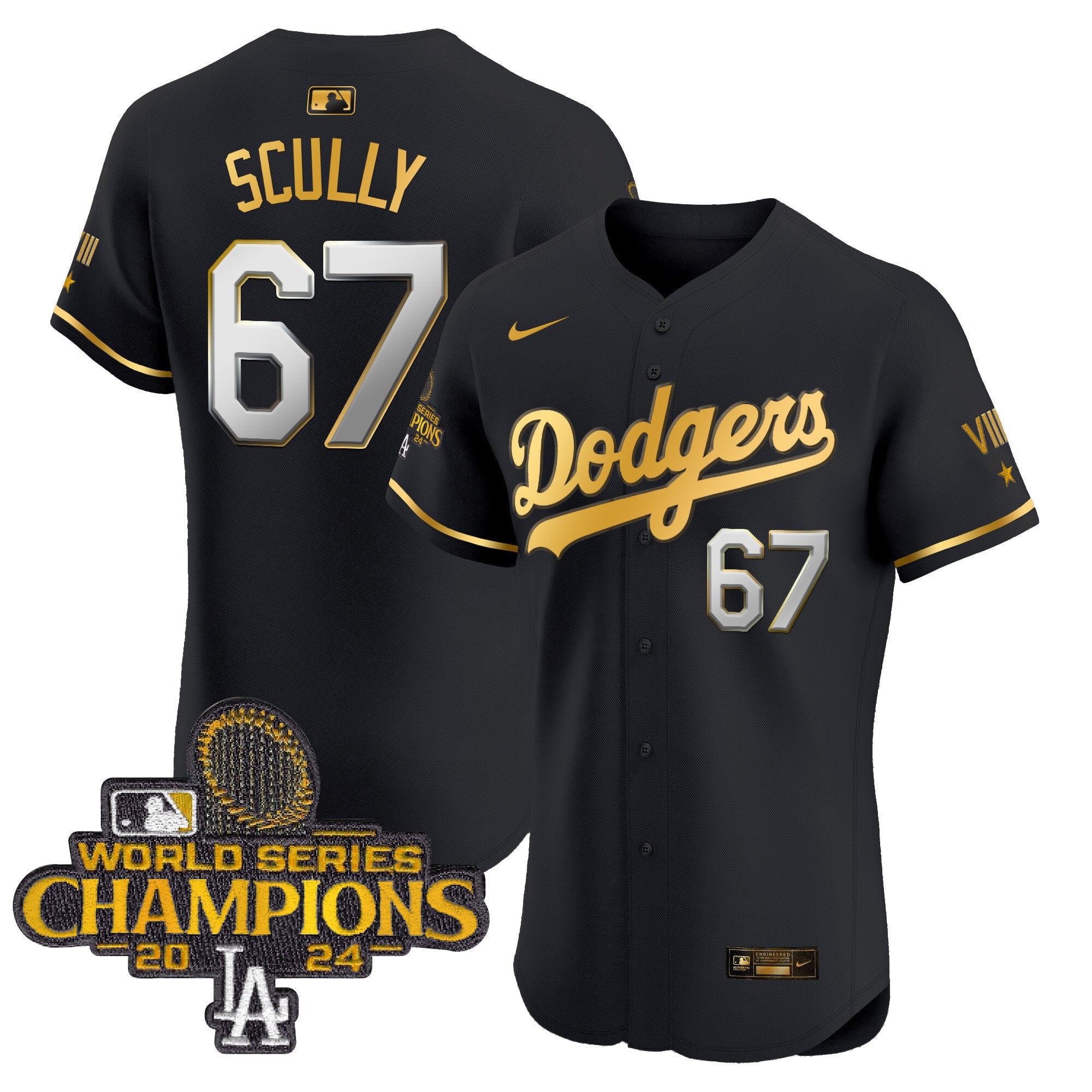 Men’s 2024 World Series Champions Gold Trim Vapor Premier Elite Jersey V3