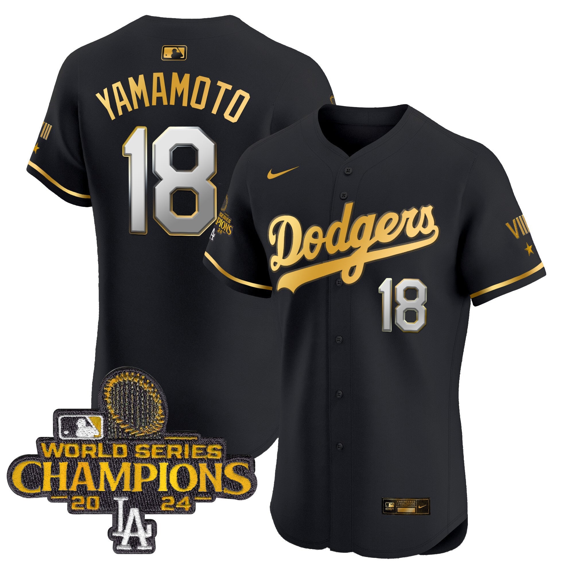 Men’s 2024 World Series Champions Gold Trim Vapor Premier Elite Jersey V3