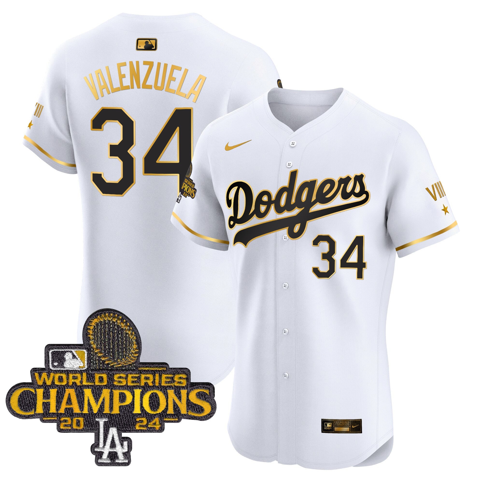 Men’s 2024 World Series Champions Gold Trim Vapor Premier Elite Jersey V3