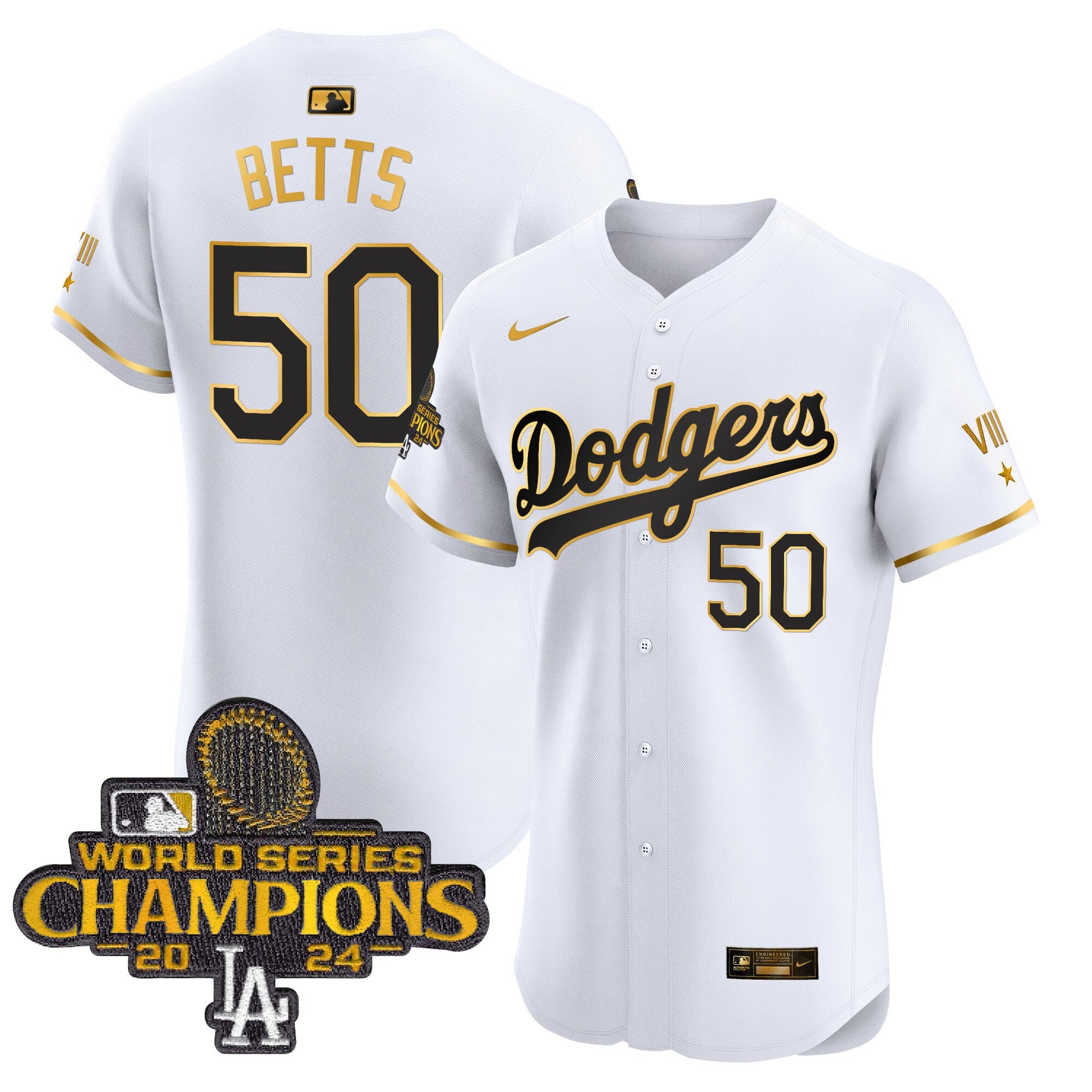 Men’s 2024 World Series Champions Gold Trim Vapor Premier Elite Jersey V3
