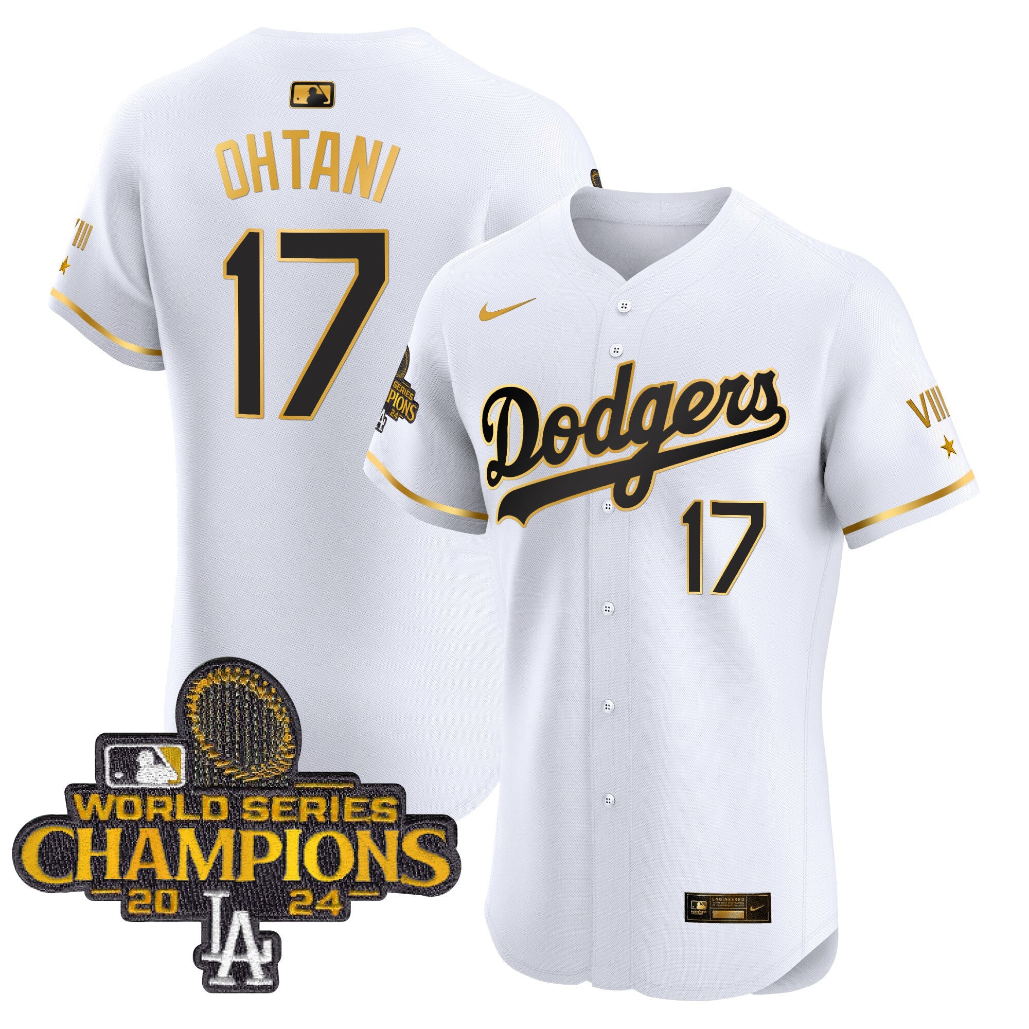 Men’s 2024 World Series Champions Gold Trim Vapor Premier Elite Jersey V3
