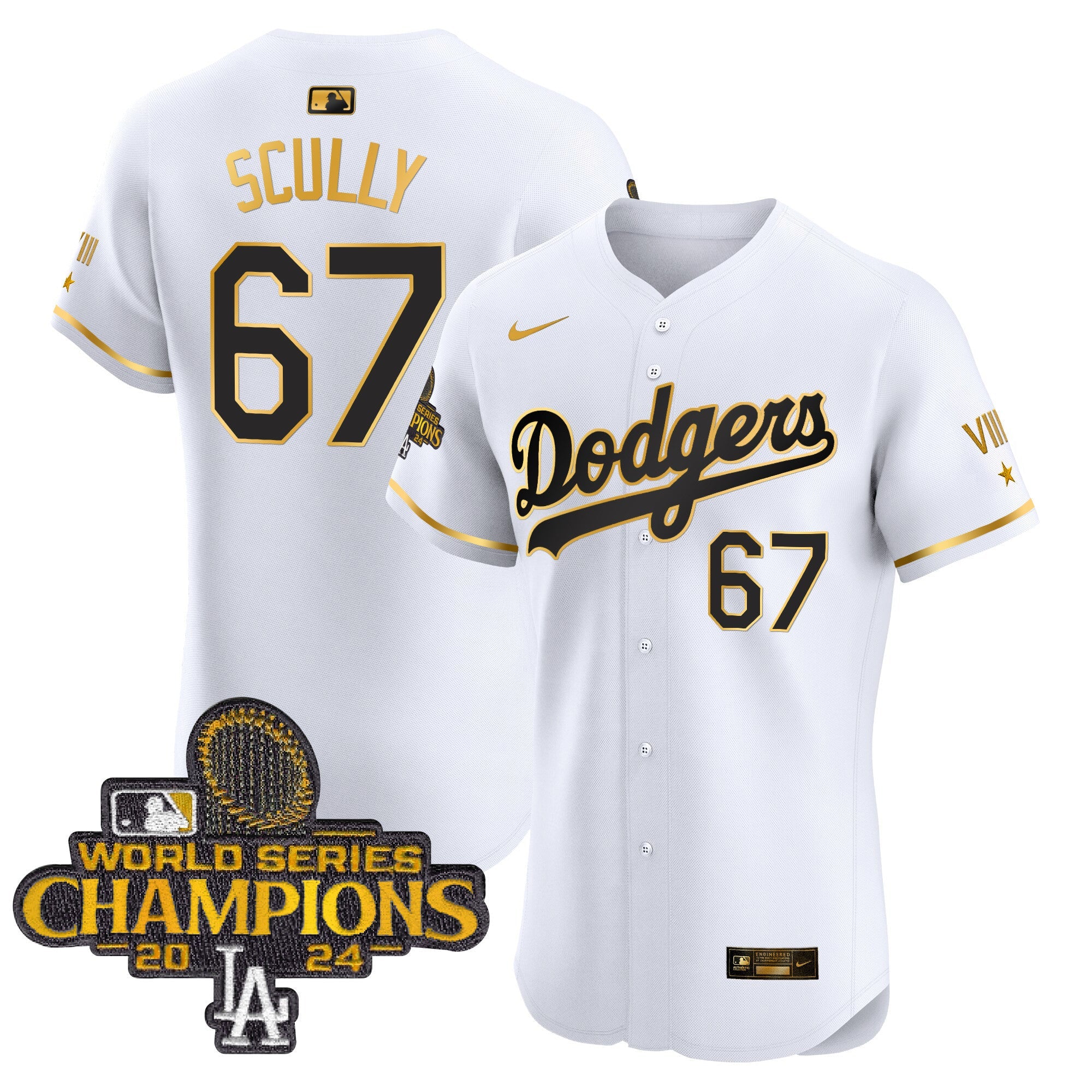 Men’s 2024 World Series Champions Gold Trim Vapor Premier Elite Jersey V3