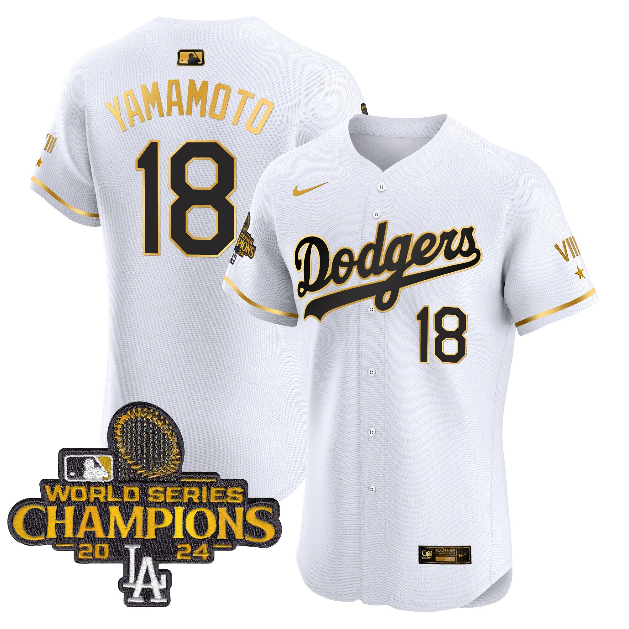 Men’s 2024 World Series Champions Gold Trim Vapor Premier Elite Jersey V3