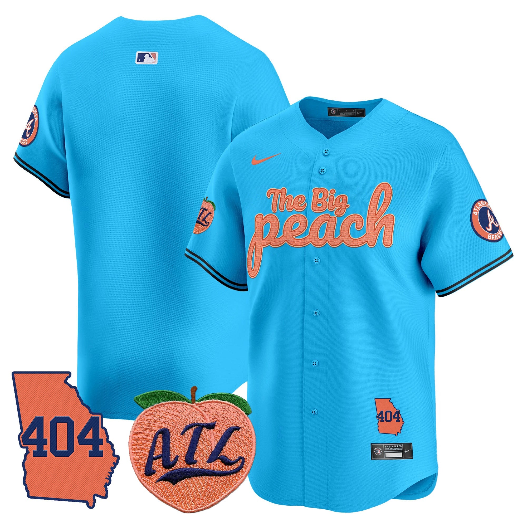 Men’s Atlanta 404 & The Big Peach Vapor Premier Limited Jersey