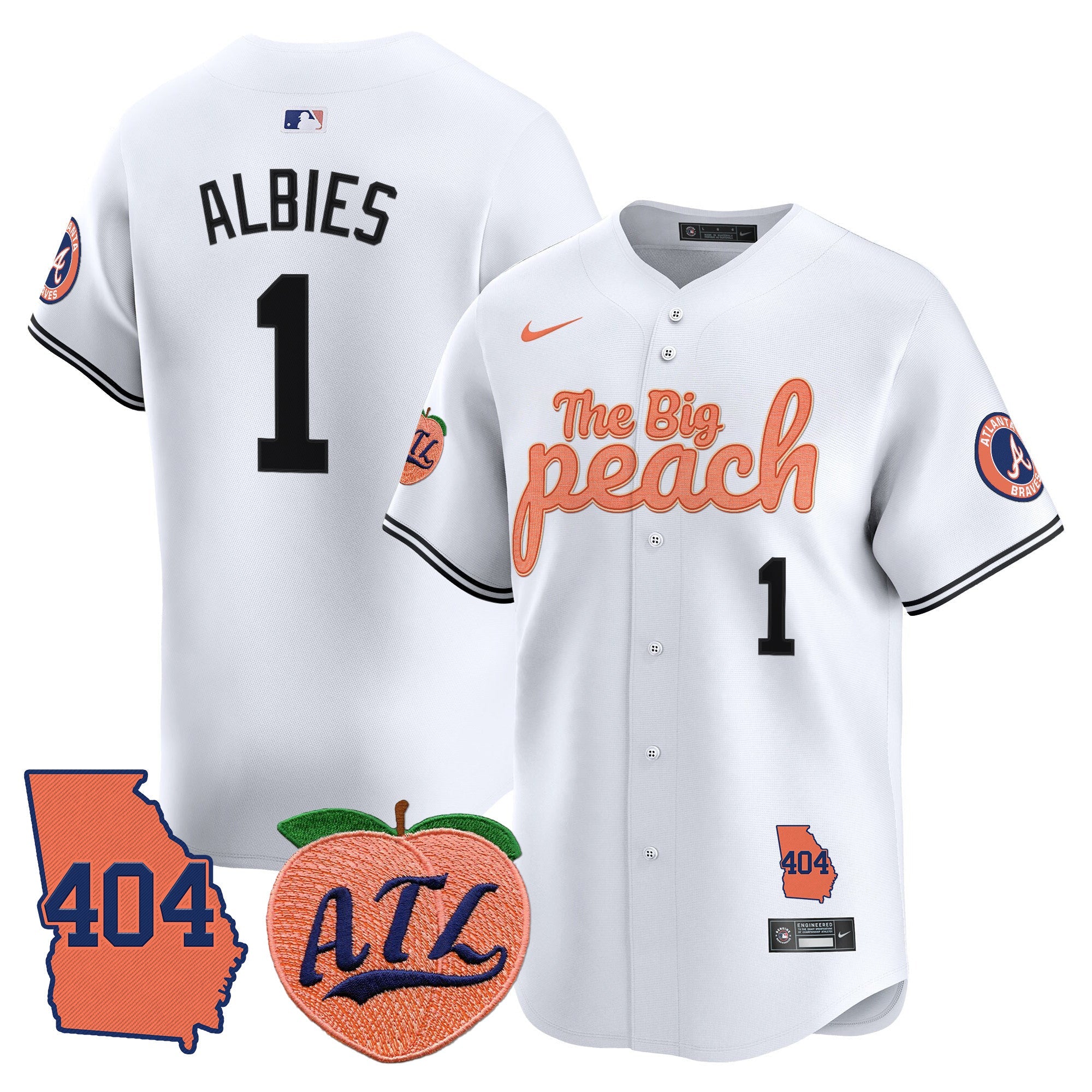 Men’s Atlanta 404 & The Big Peach Vapor Premier Limited Jersey