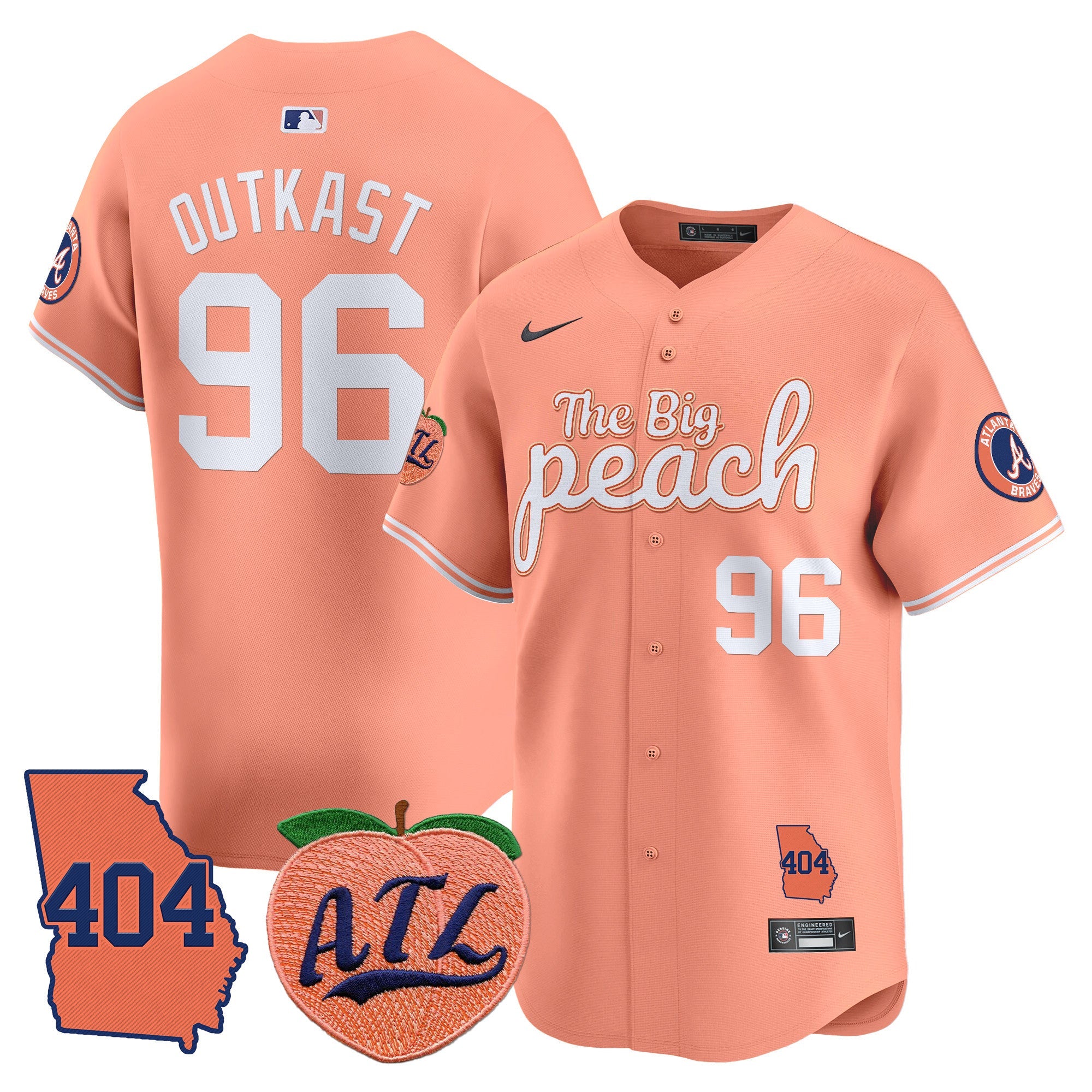 Men’s Atlanta 404 & The Big Peach Vapor Premier Limited Jersey