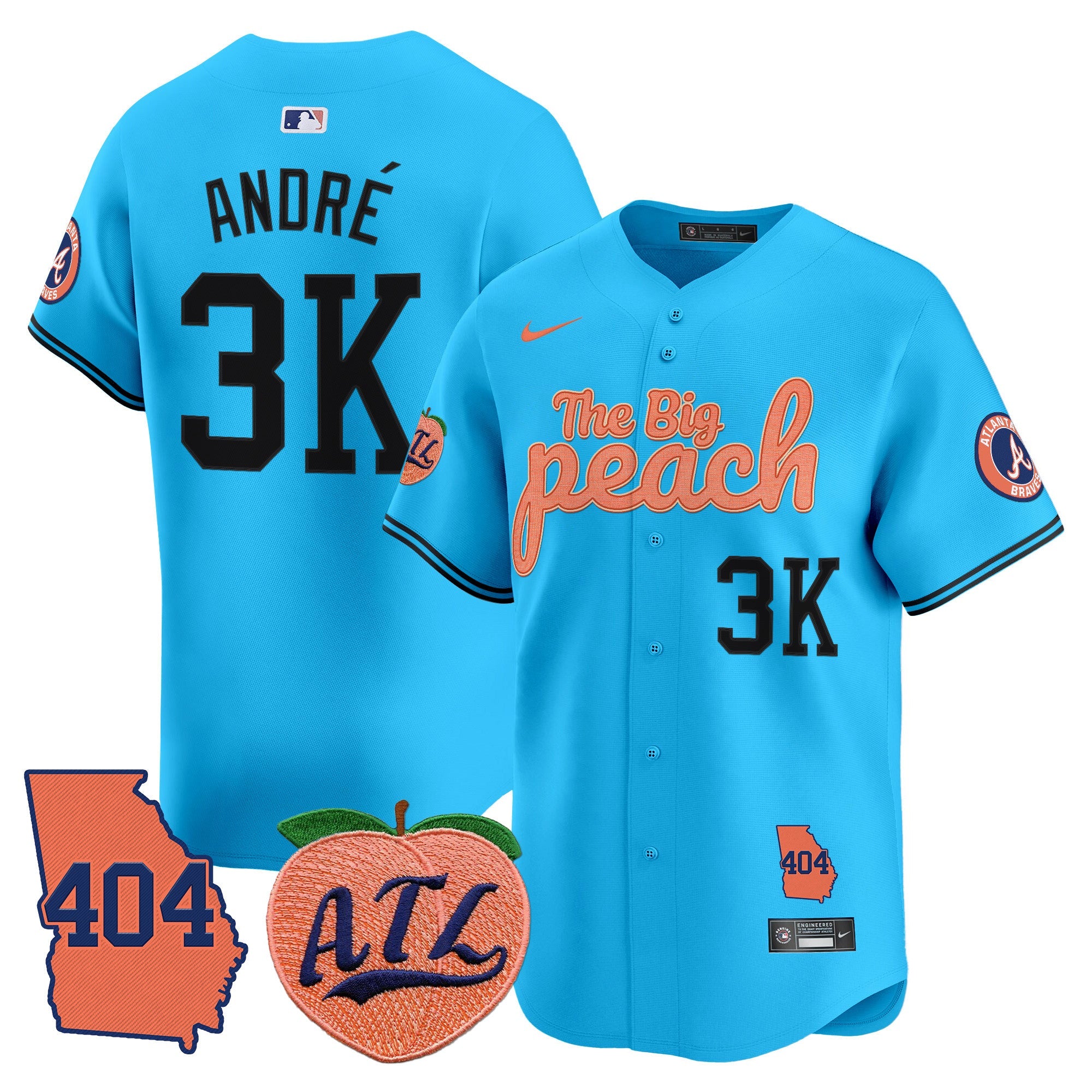 Men’s Atlanta 404 & The Big Peach Vapor Premier Limited Jersey