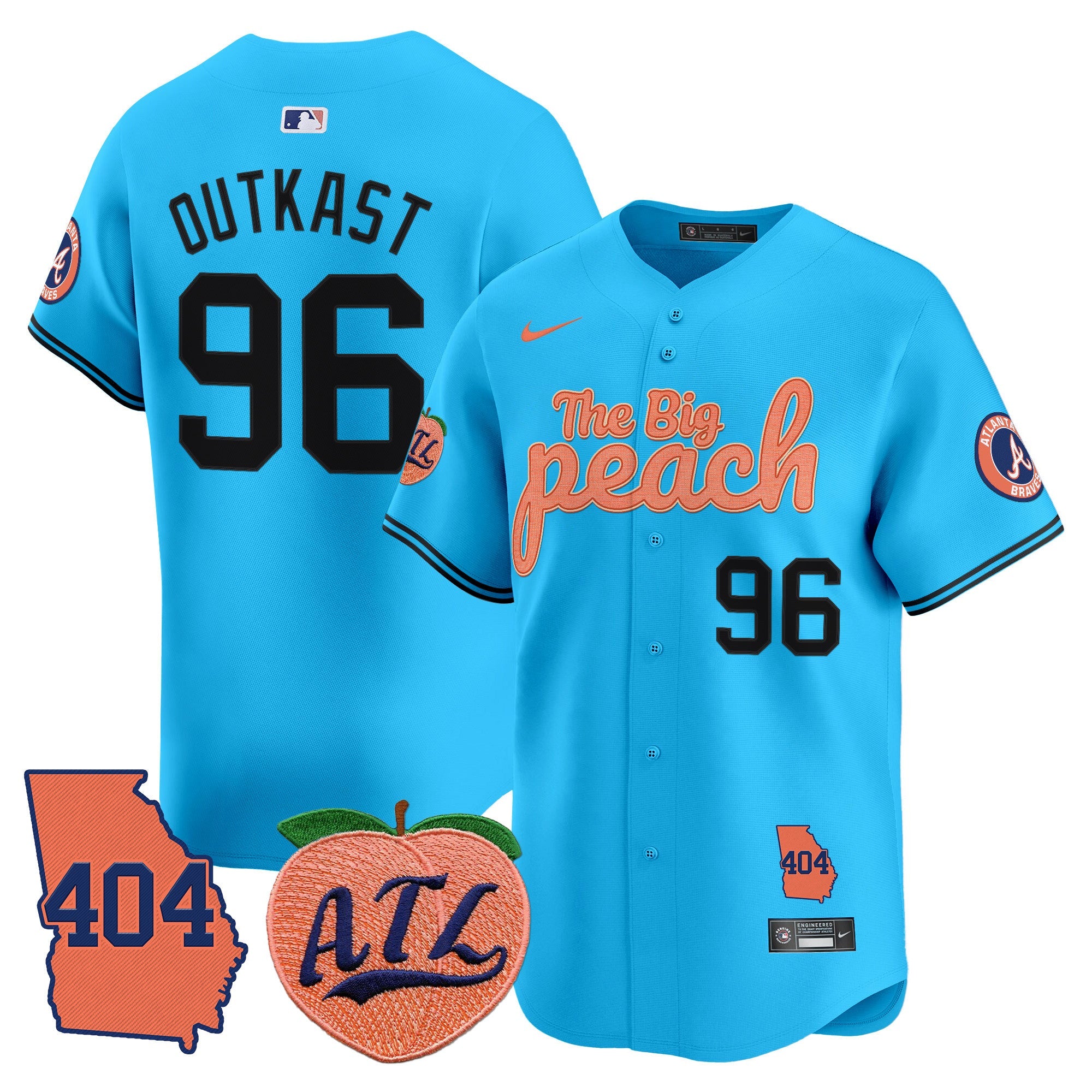 Men’s Atlanta 404 & The Big Peach Vapor Premier Limited Jersey