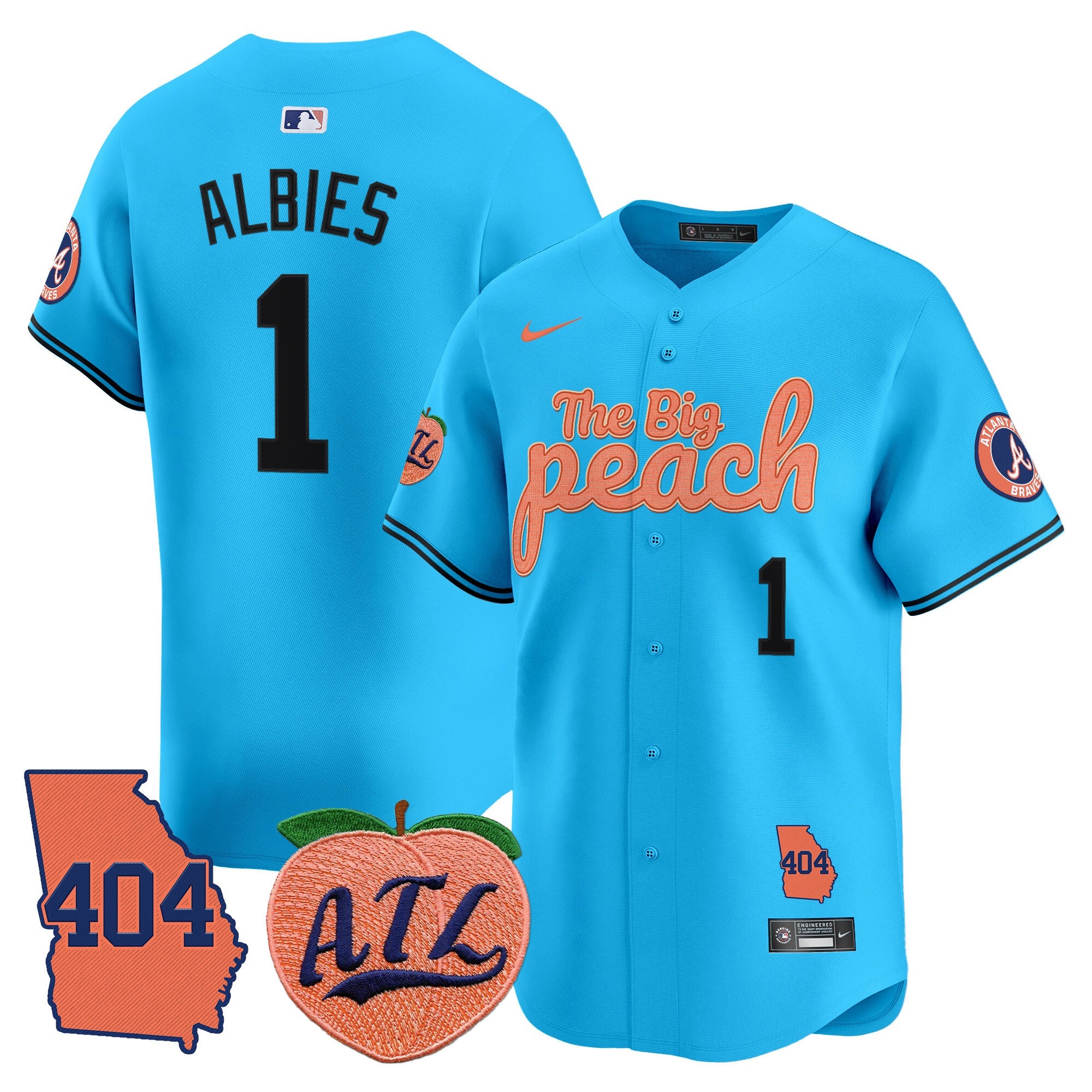 Men’s Atlanta 404 & The Big Peach Vapor Premier Limited Jersey