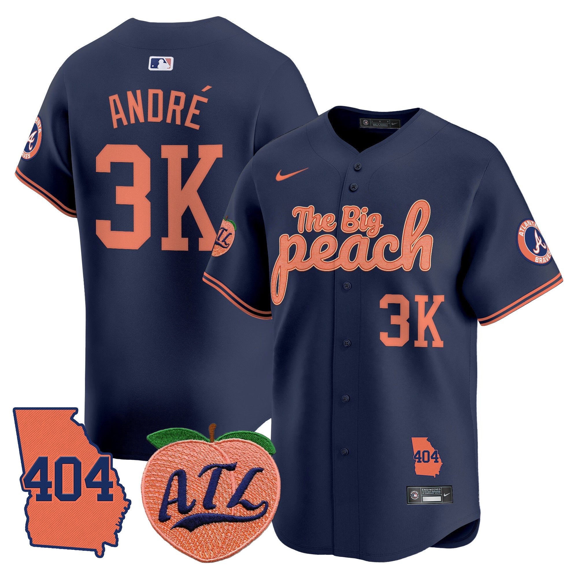 Men’s Atlanta 404 & The Big Peach Vapor Premier Limited Jersey