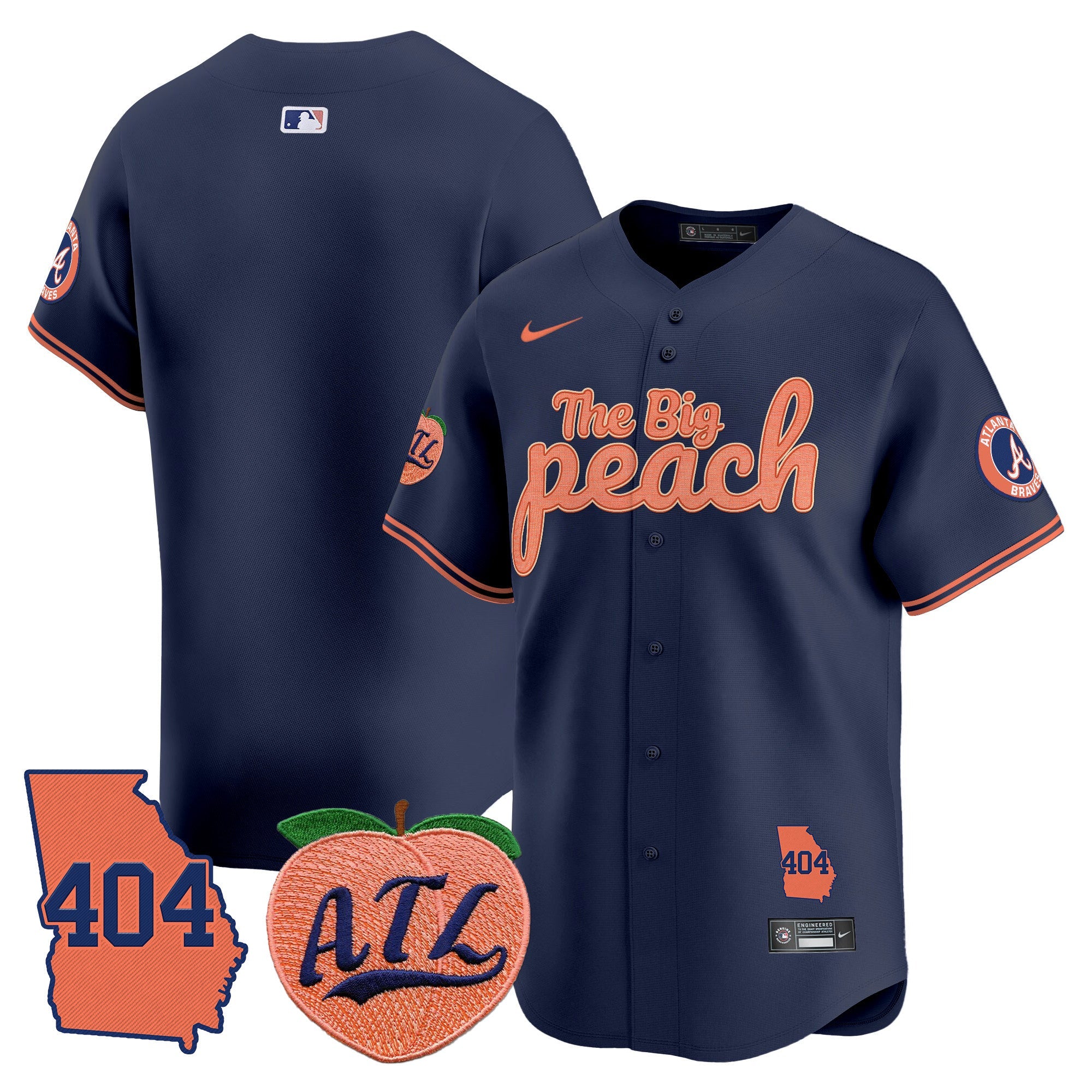 Men’s Atlanta 404 & The Big Peach Vapor Premier Limited Jersey