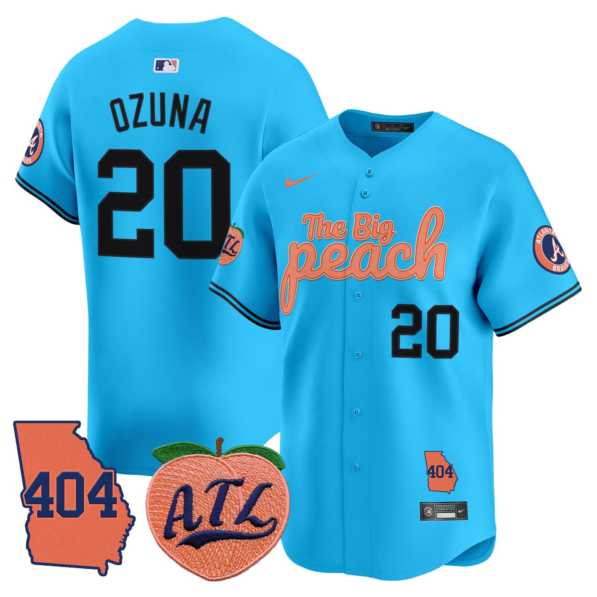 Men’s Atlanta 404 & The Big Peach Vapor Premier Limited Jersey