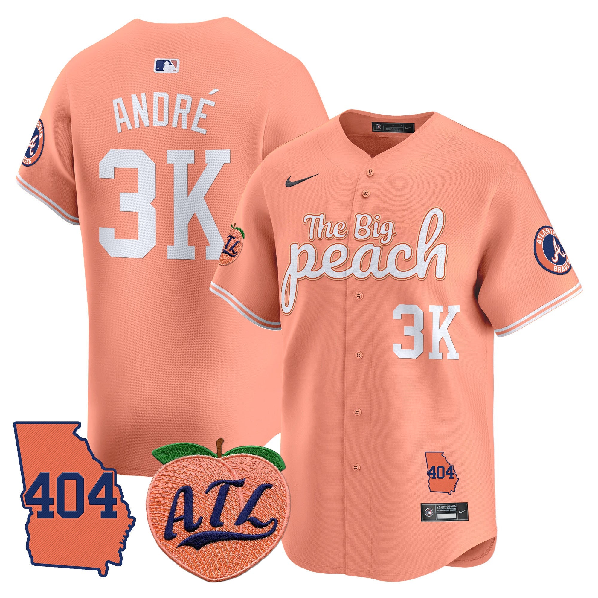 Men’s Atlanta 404 & The Big Peach Vapor Premier Limited Jersey