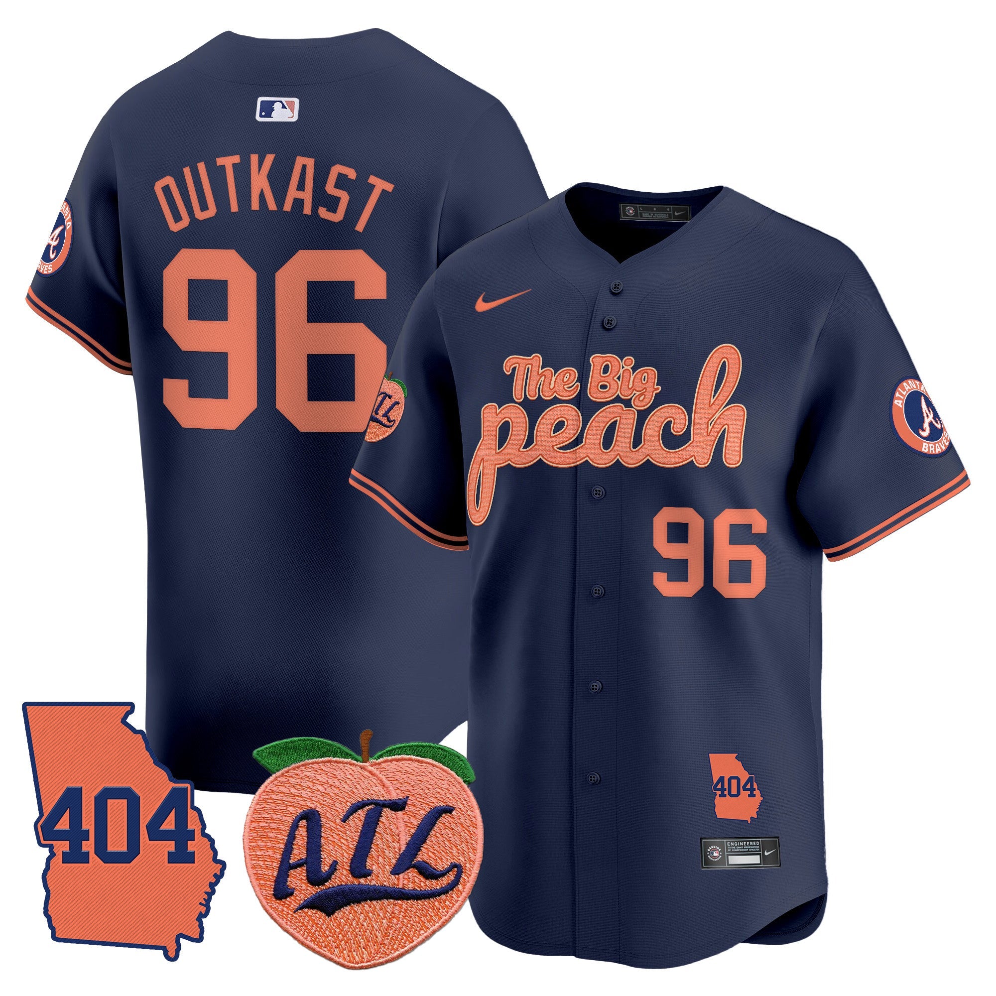Men’s Atlanta 404 & The Big Peach Vapor Premier Limited Jersey