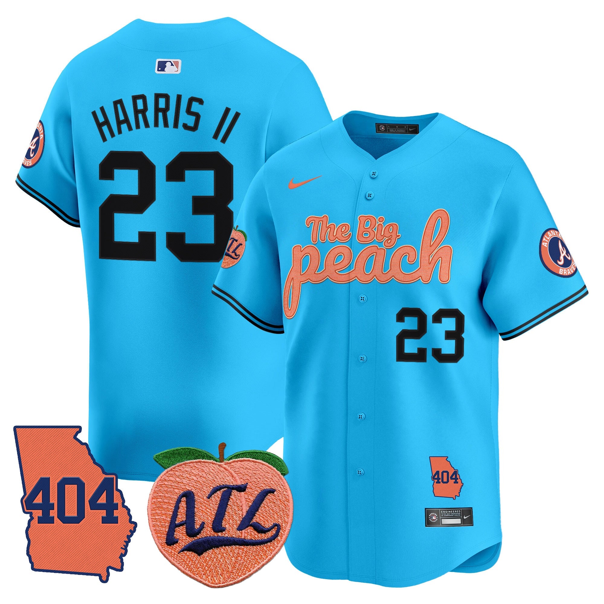 Men’s Atlanta 404 & The Big Peach Vapor Premier Limited Jersey