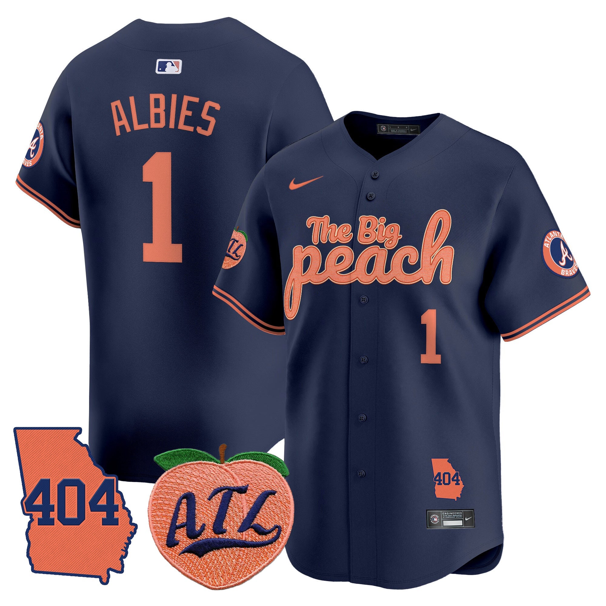 Men’s Atlanta 404 & The Big Peach Vapor Premier Limited Jersey